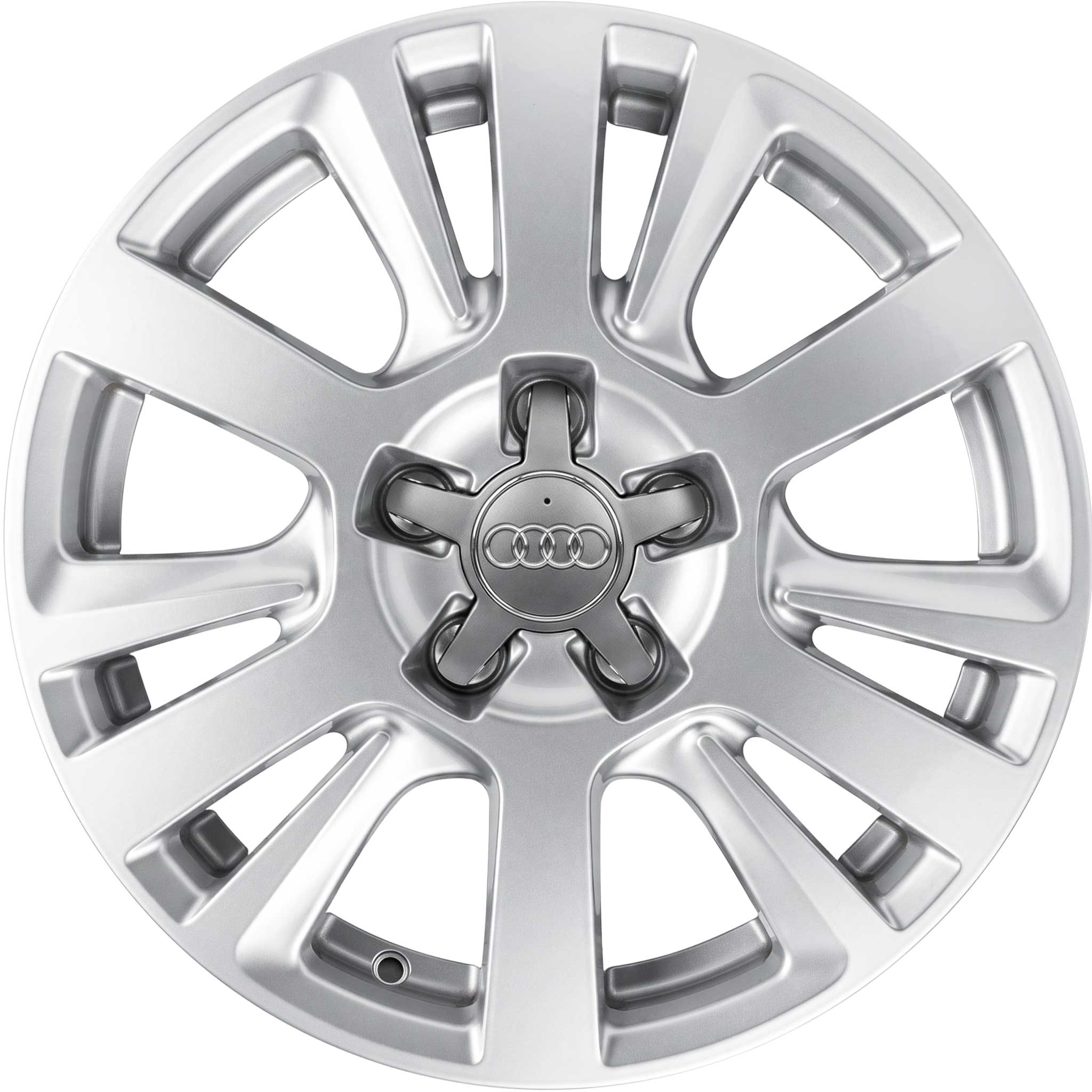 Audi 6 Double Spoke [A6 4F] Diamond Silver Alloy Wheel Product Image #1