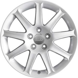 Audi 9 Spoke Silver Alloy Wheel - Sizes 17in