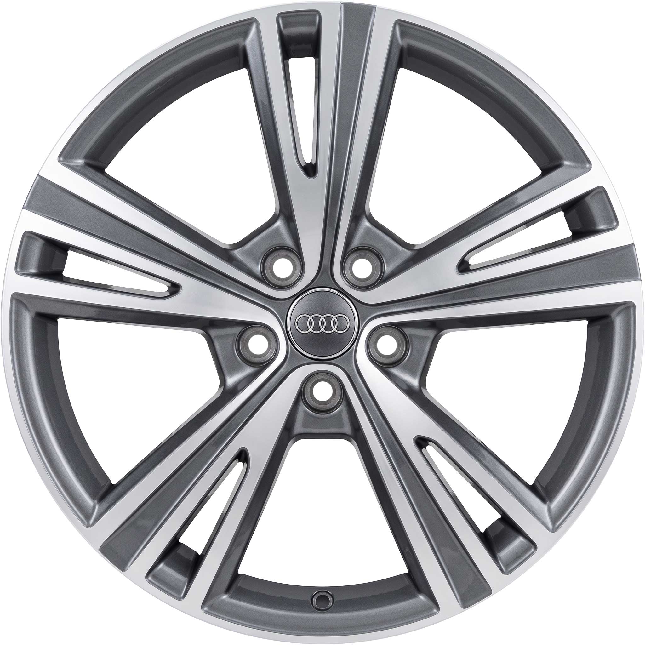 Audi 5 Semi Spoke anthrazit glanzgedreht Alloy Wheel Product Image #1
