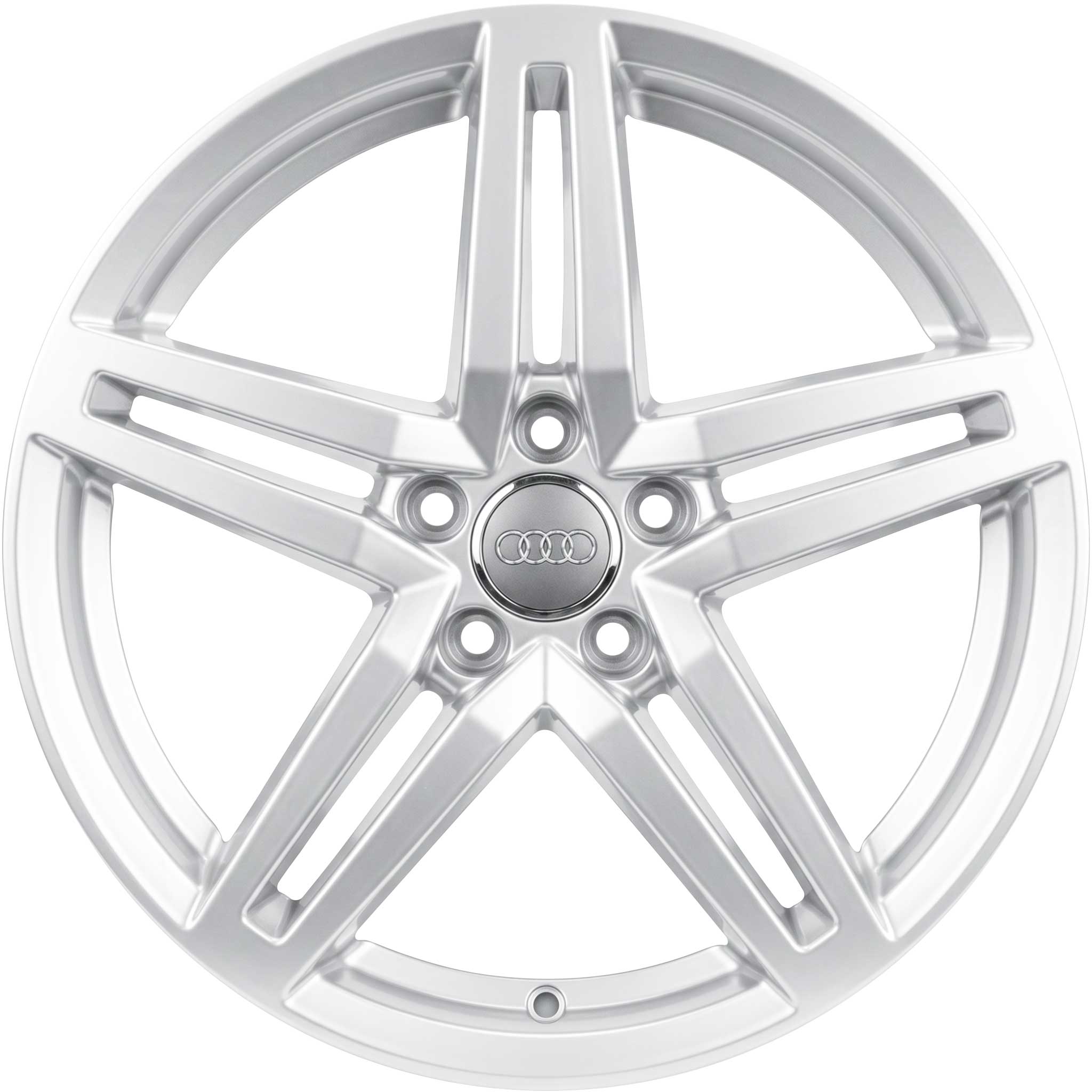 Audi 5 Twin Spoke [A6 4G] Diamond Silver Alloy Wheel Product Image #1