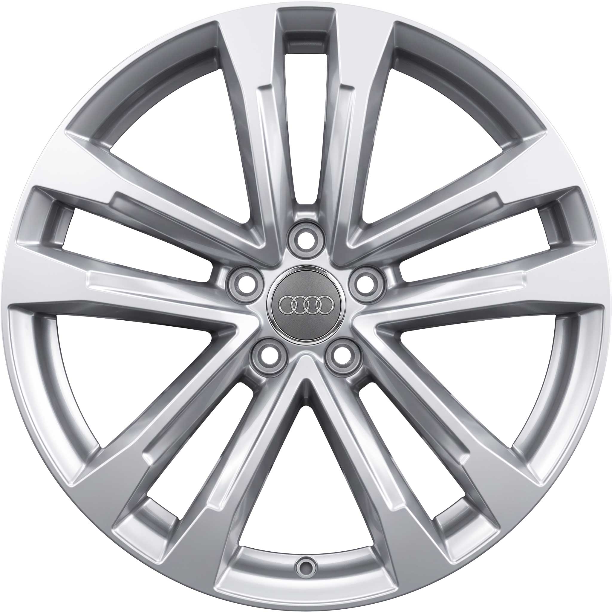 Audi 5 Double Spoke [A6 4G] Diamond Silver Alloy Wheel Product Image #1