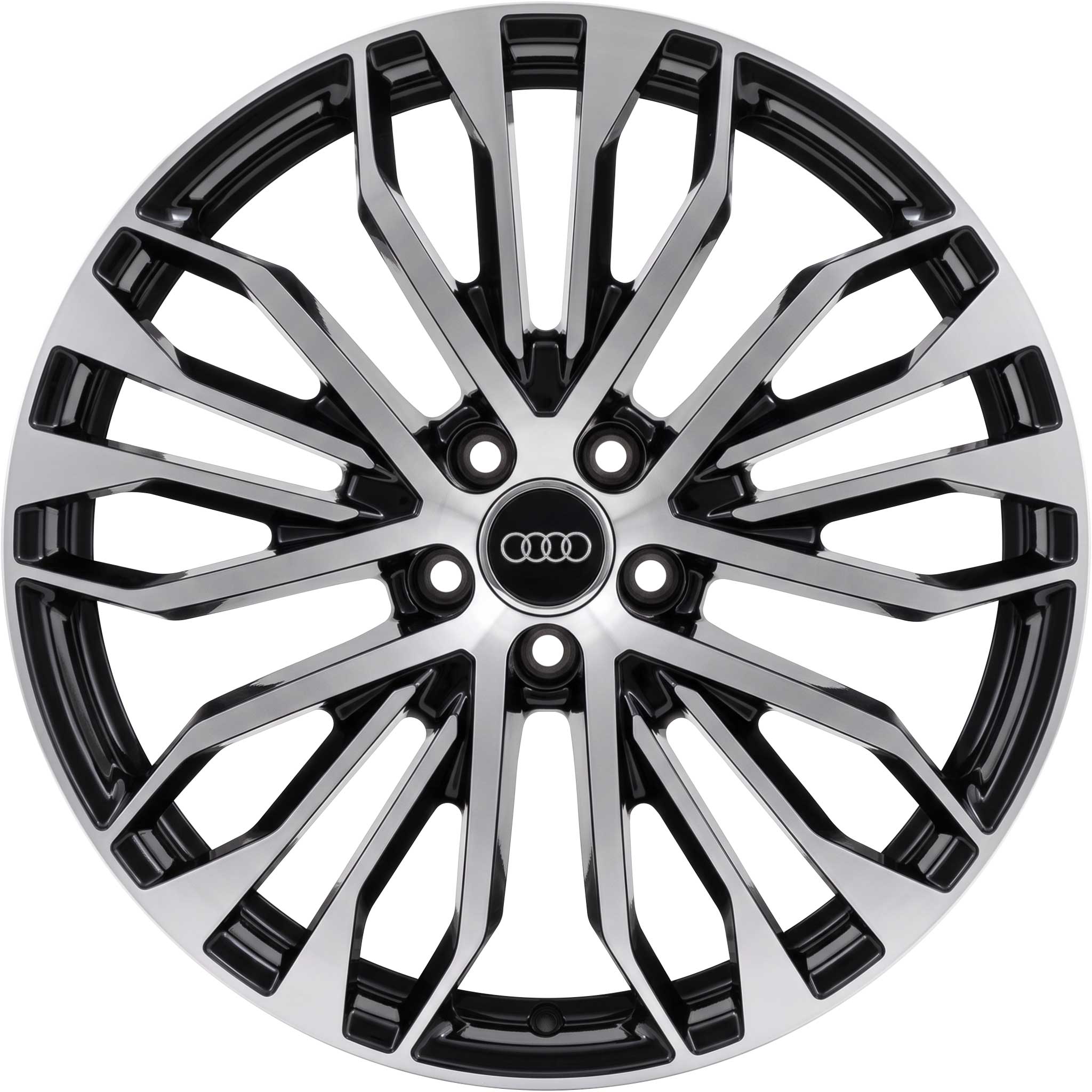 Audi 5 Quad Spoke [A6 4G] Gloss Black with Diamond Cut Alloy Wheel Product Image #1
