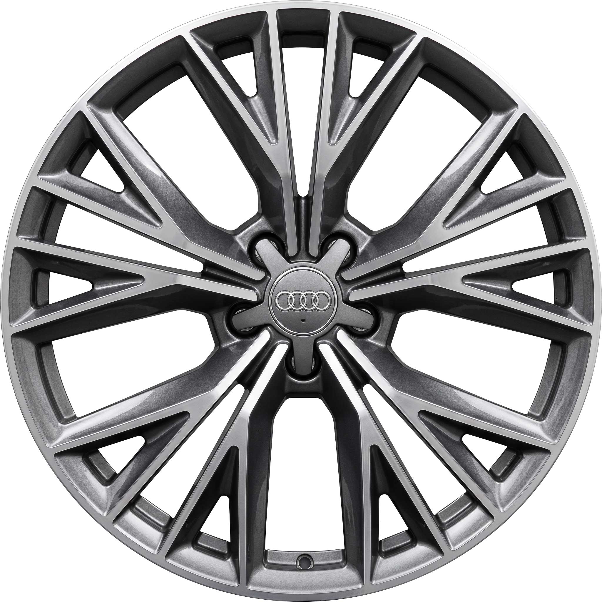 Audi 20 Spoke Structure [A6 4G] Graphite Grey with Diamond Cut Alloy Wheel Product Image #1
