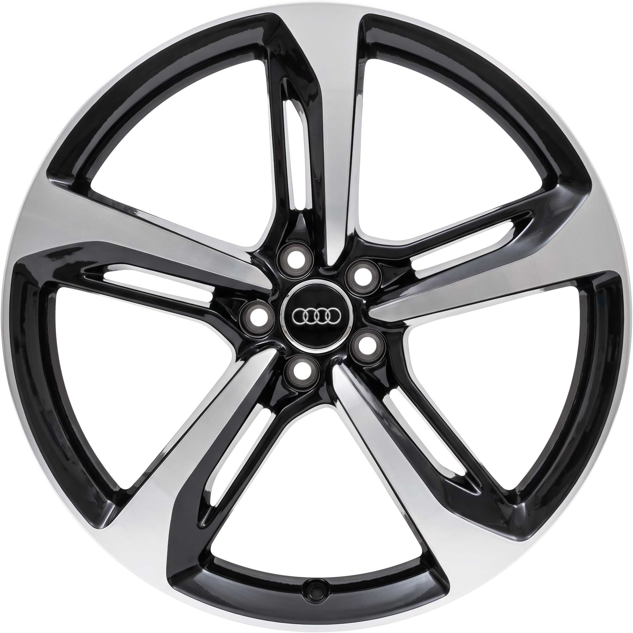 Audi 5 Blade Design [A6 4G] Gloss Black with Diamond Cut Alloy Wheel Product Image #1