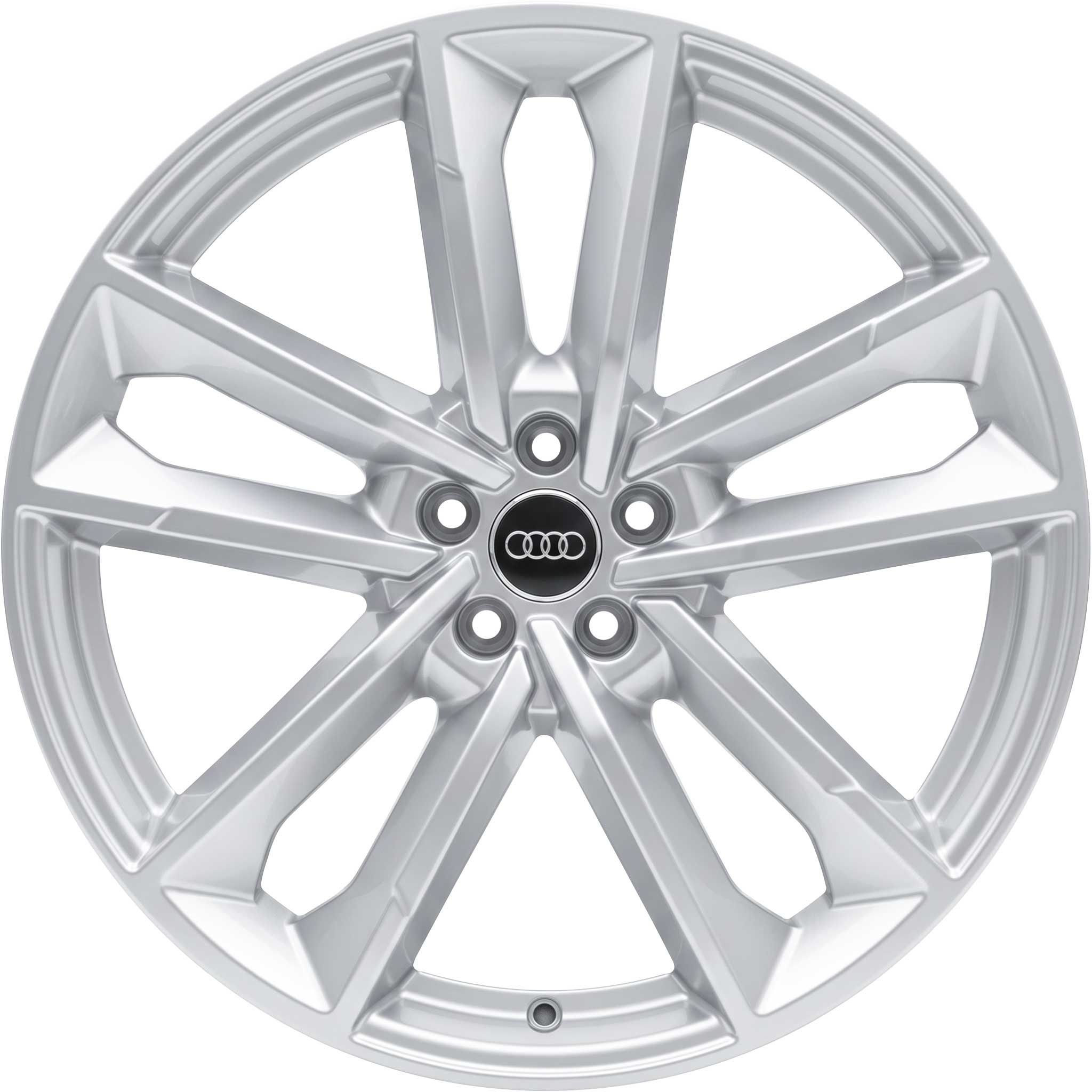 Audi 5 Dual Arm Design [A6 4G] Galvano Silver Alloy Wheel Product Image #1