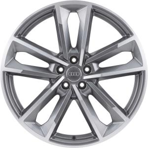 Audi 5 Dual Arm Design [A6 4G] Titanium Grey with Diamond Cut Alloy Wheel for Audi RS7 C7 (4G) - Sizes 21in