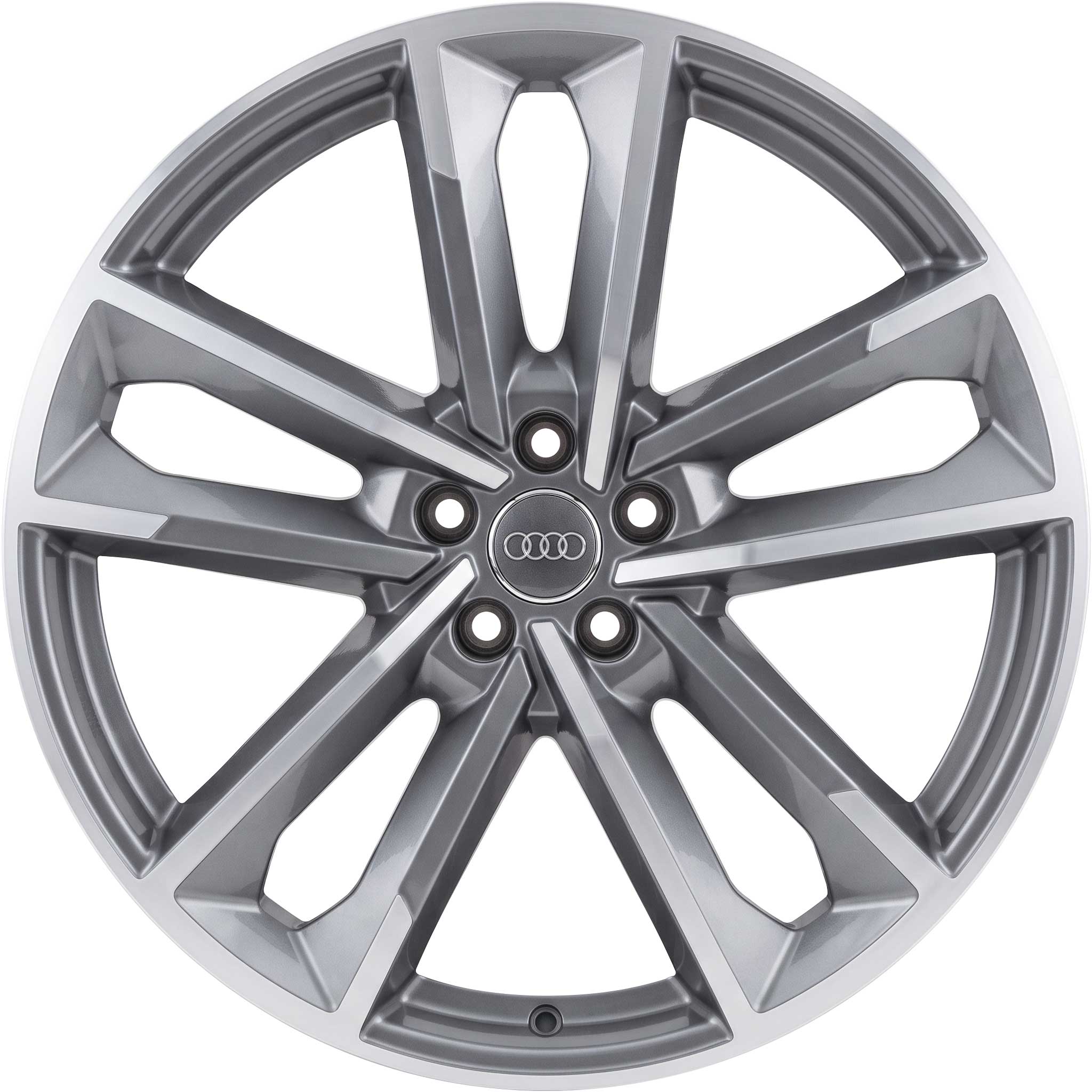 Audi 5 Dual Arm Design [A6 4G] Titanium Grey with Diamond Cut Alloy Wheel Product Image #1