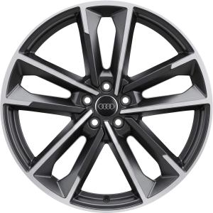 Audi 5 Dual Arm Design [A6 4G] Anthracite Black with Diamond Cut Alloy Wheel for Audi RS7 C7 (4G) - Sizes 21in