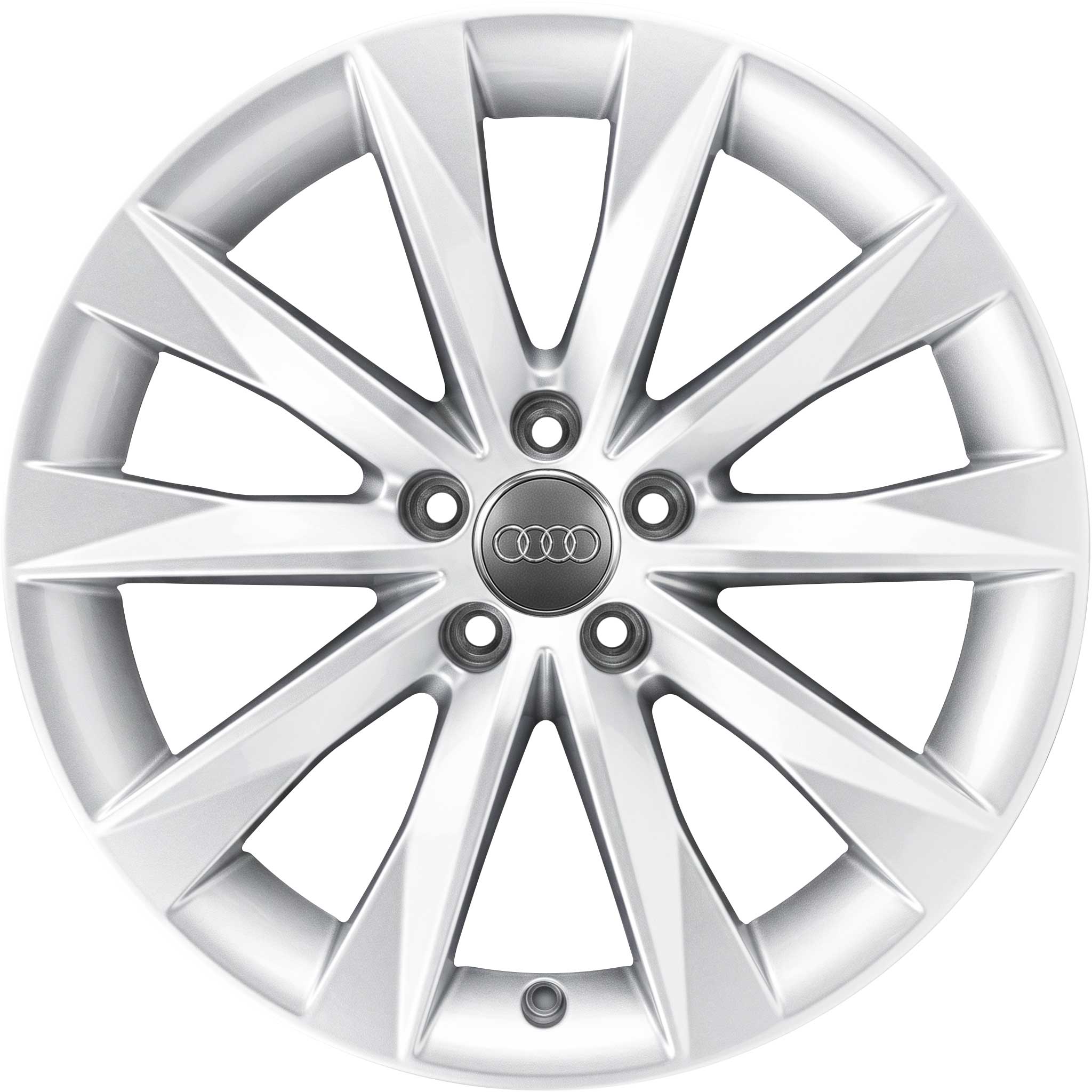 Audi 5 V Spoke [A6 4G] Diamond Silver Alloy Wheel Product Image #1