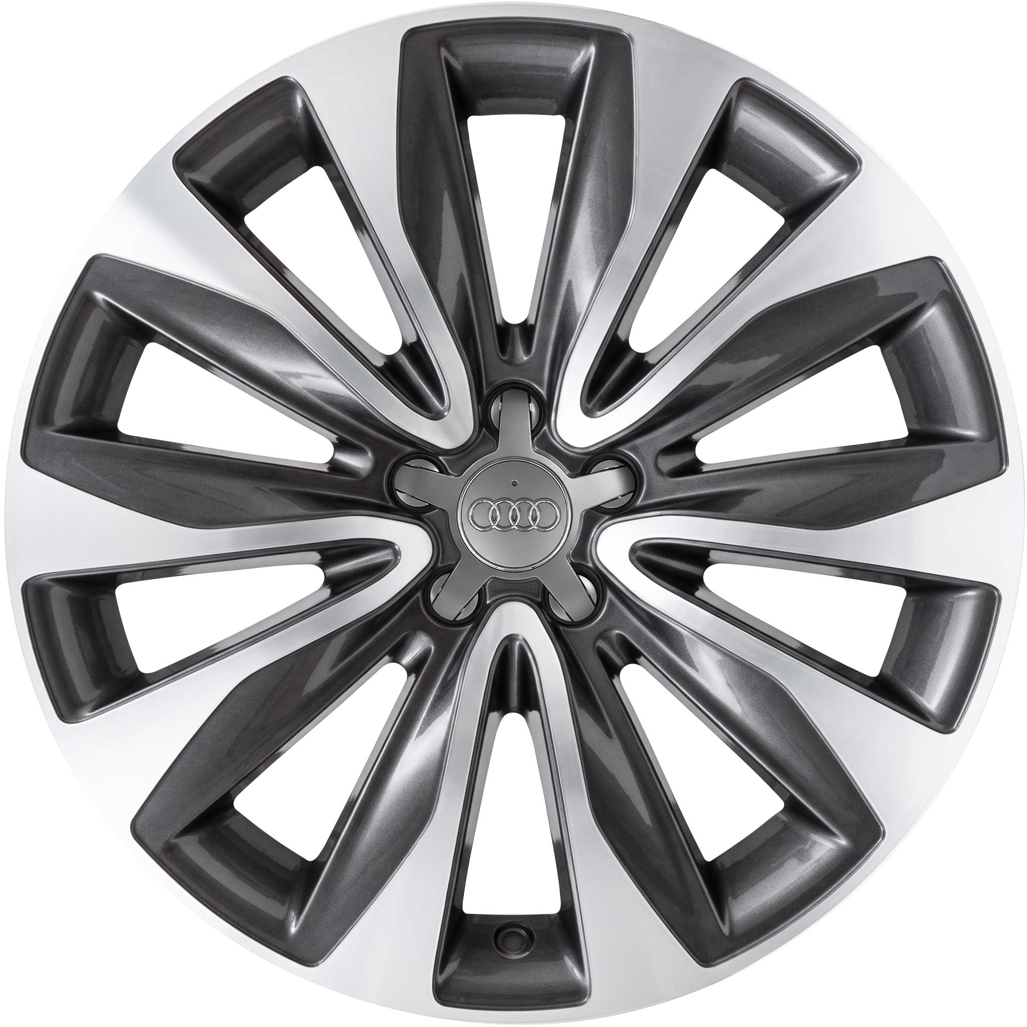 Audi 5 Twin Spoke [A8 4H] Chrome Alloy Wheel Product Image #1