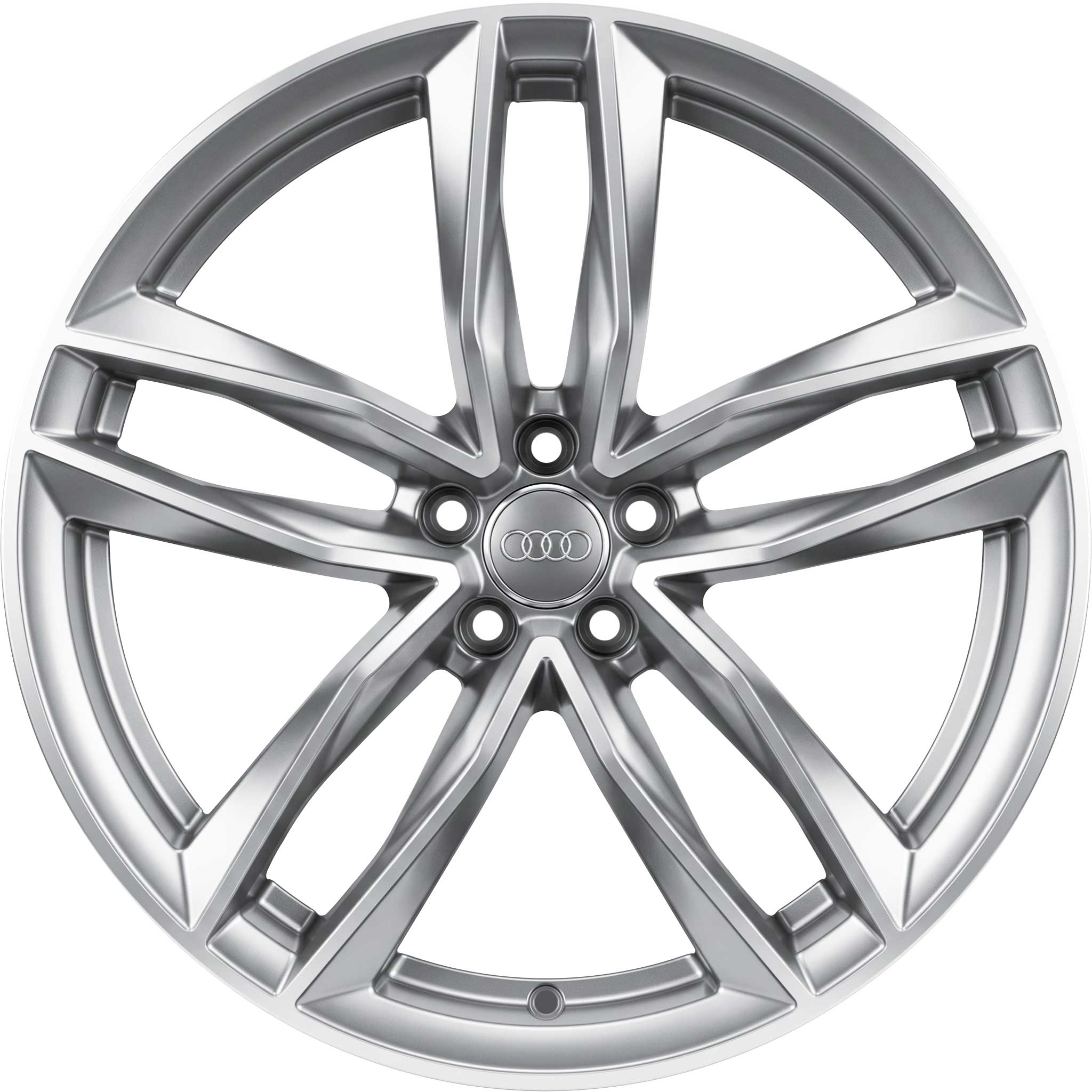 Audi 5 Double Spoke [A8 4H] Galvano Silver Alloy Wheel Product Image #1