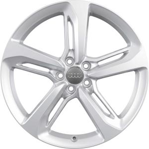 Audi 5 Single Spoke [A8 4H] Galvano Silver Alloy Wheel for Audi A8 & S8 D4 (4H) - Sizes 20in