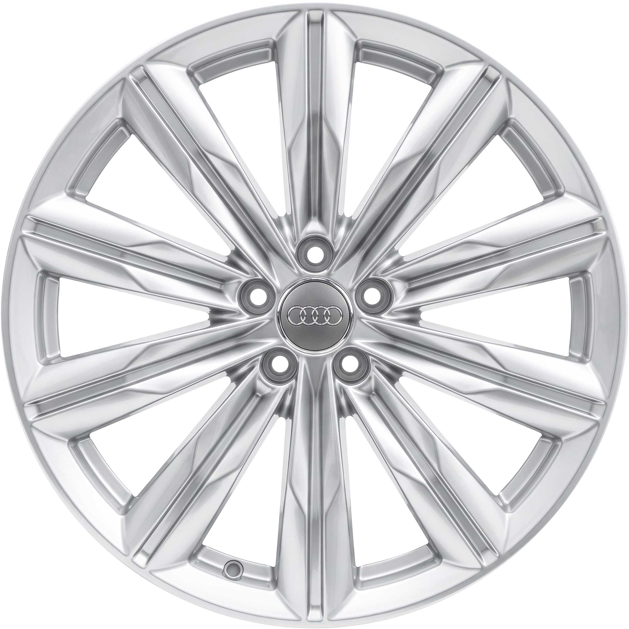 Audi 10 Spoke Star [A8 4H] Galvano Silver Alloy Wheel Product Image #1