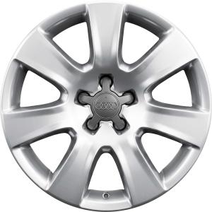 16" Audi 7 Spoke Silver Grey Painted alloy wheel
