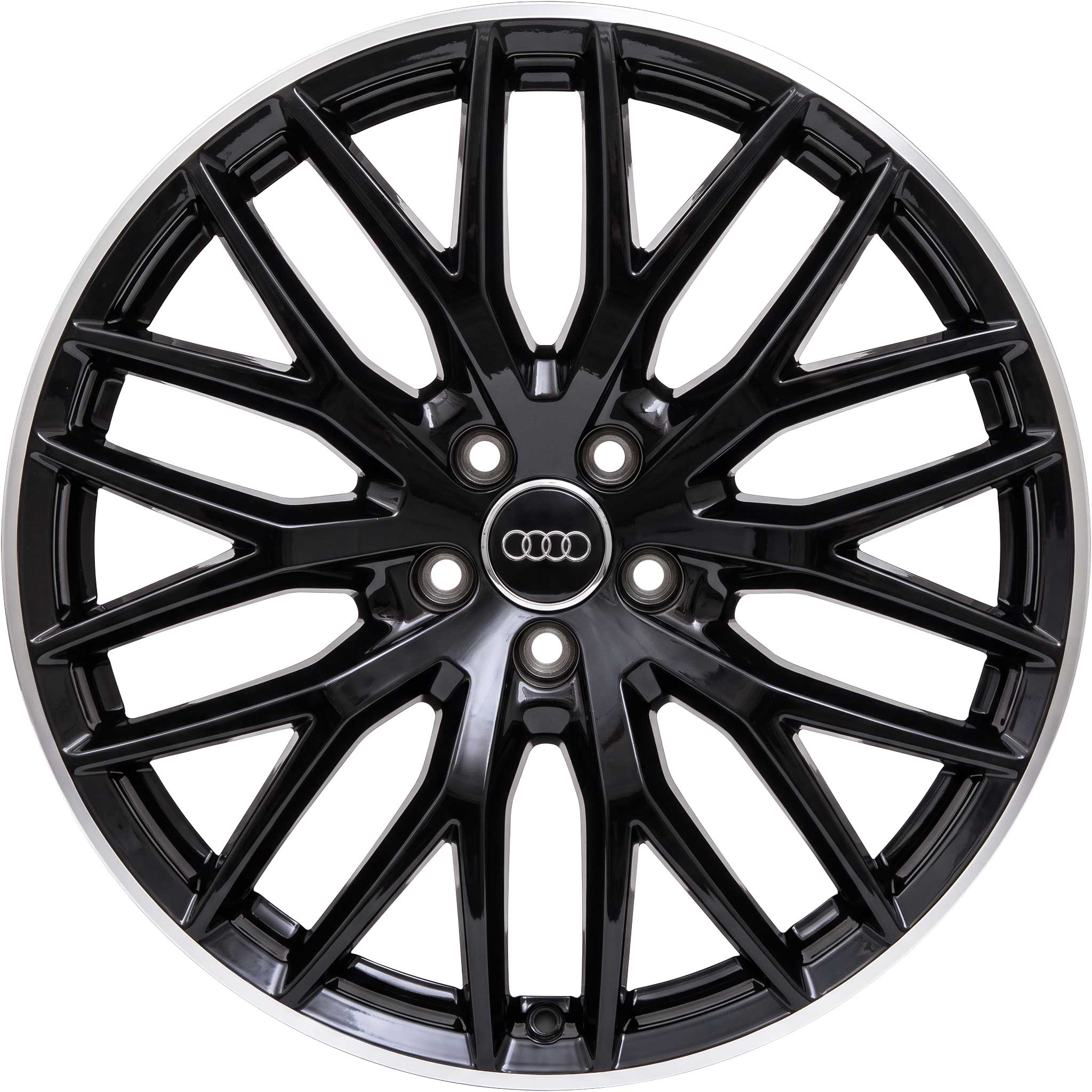 Audi 20 Spoke [A8 4H] Gloss Black with Diamond Cut Alloy Wheel Product Image #1