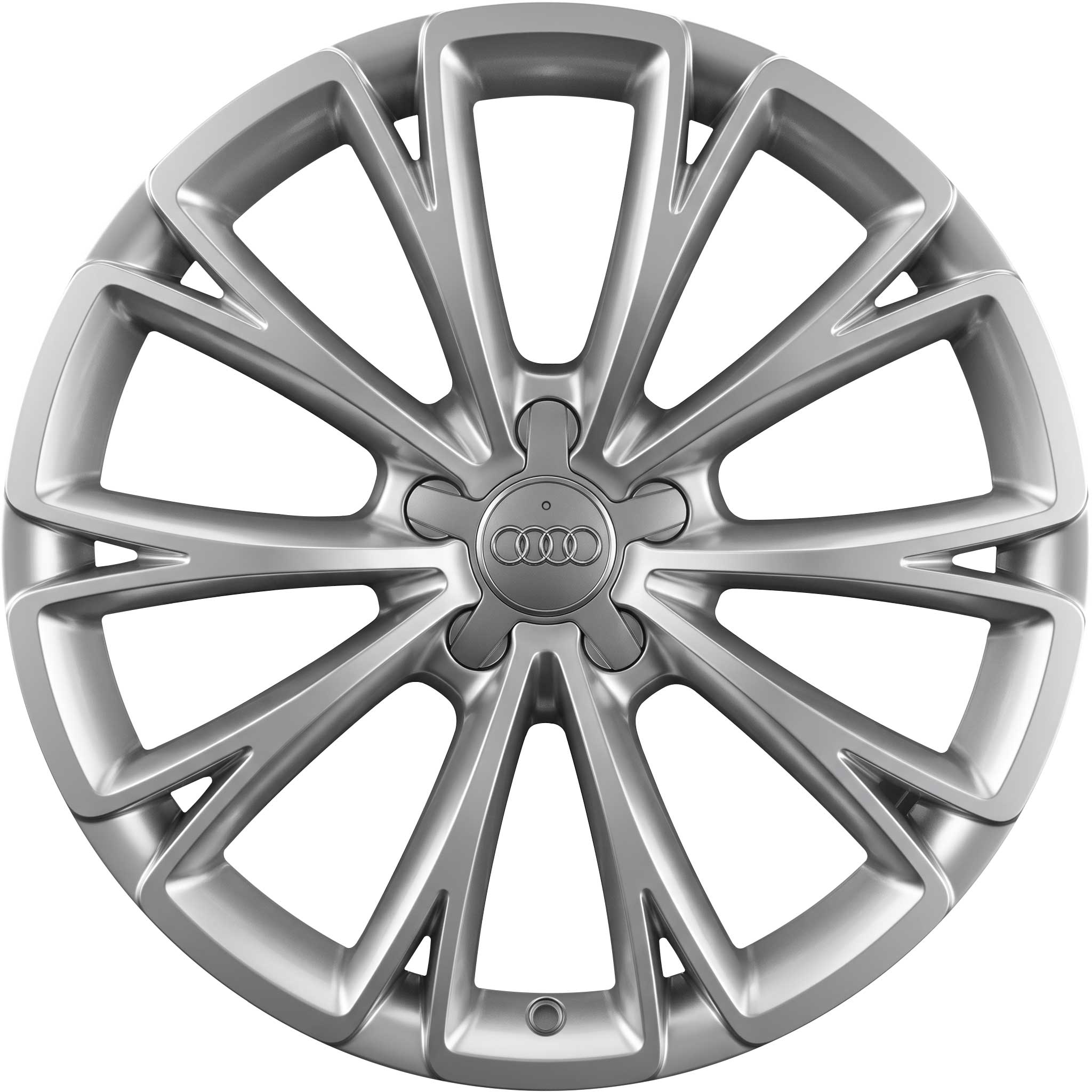 Audi 10 Spoke Design Silver Grey Painted Alloy Wheel Product Image #1