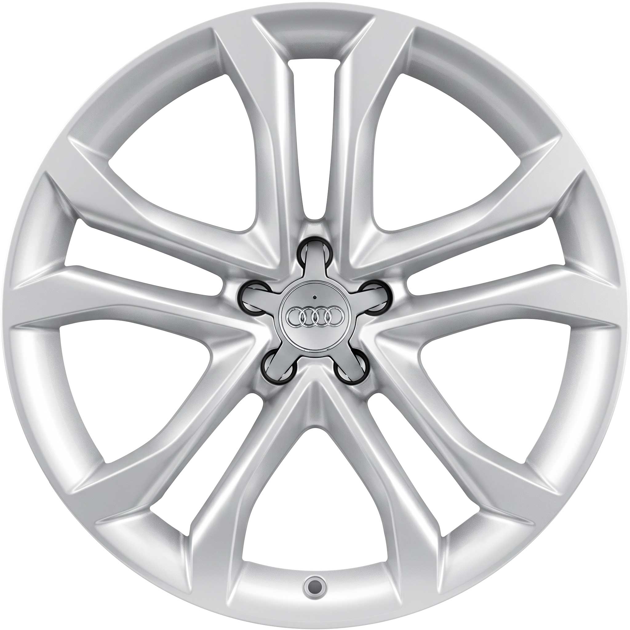 Audi 5 Parallel Spoke [A8 4H] Diamond Silver Alloy Wheel Product Image #1