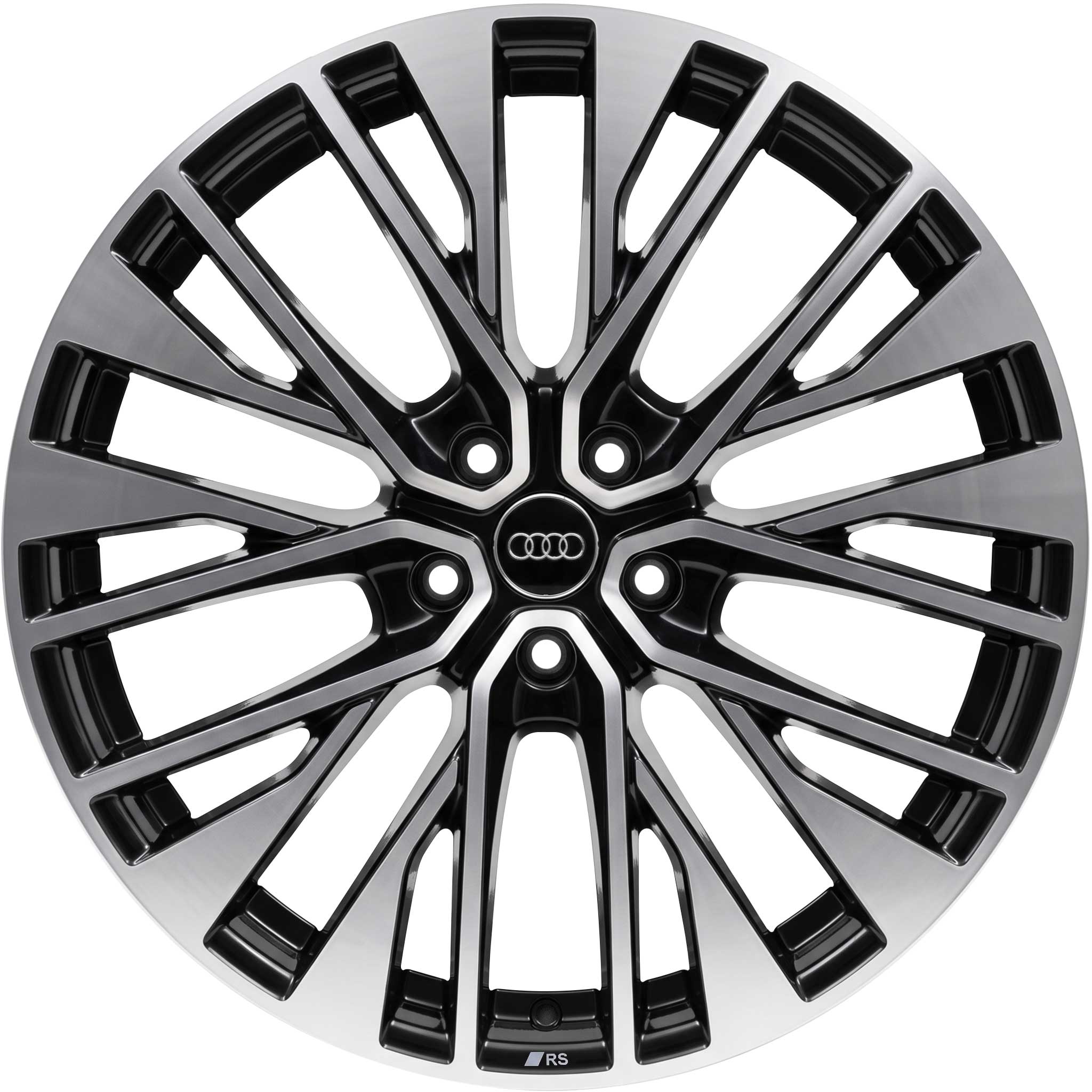 Audi RS Multi Spoke S [e-tron 4J] Phantom Black with Diamond Cut Alloy Wheel Product Image #1
