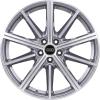 Audi RS 10 Spoke Star [A6 4K] Dark Galvanic Silver with Diamond Cut Wheel Img 1