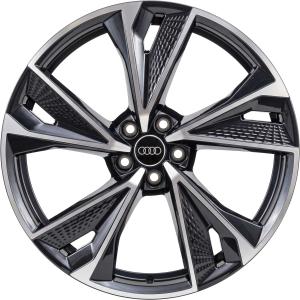 21" Audi RS 5 Star Spoke [A6 4K] Anthracite Black with Diamond Cut alloy wheel