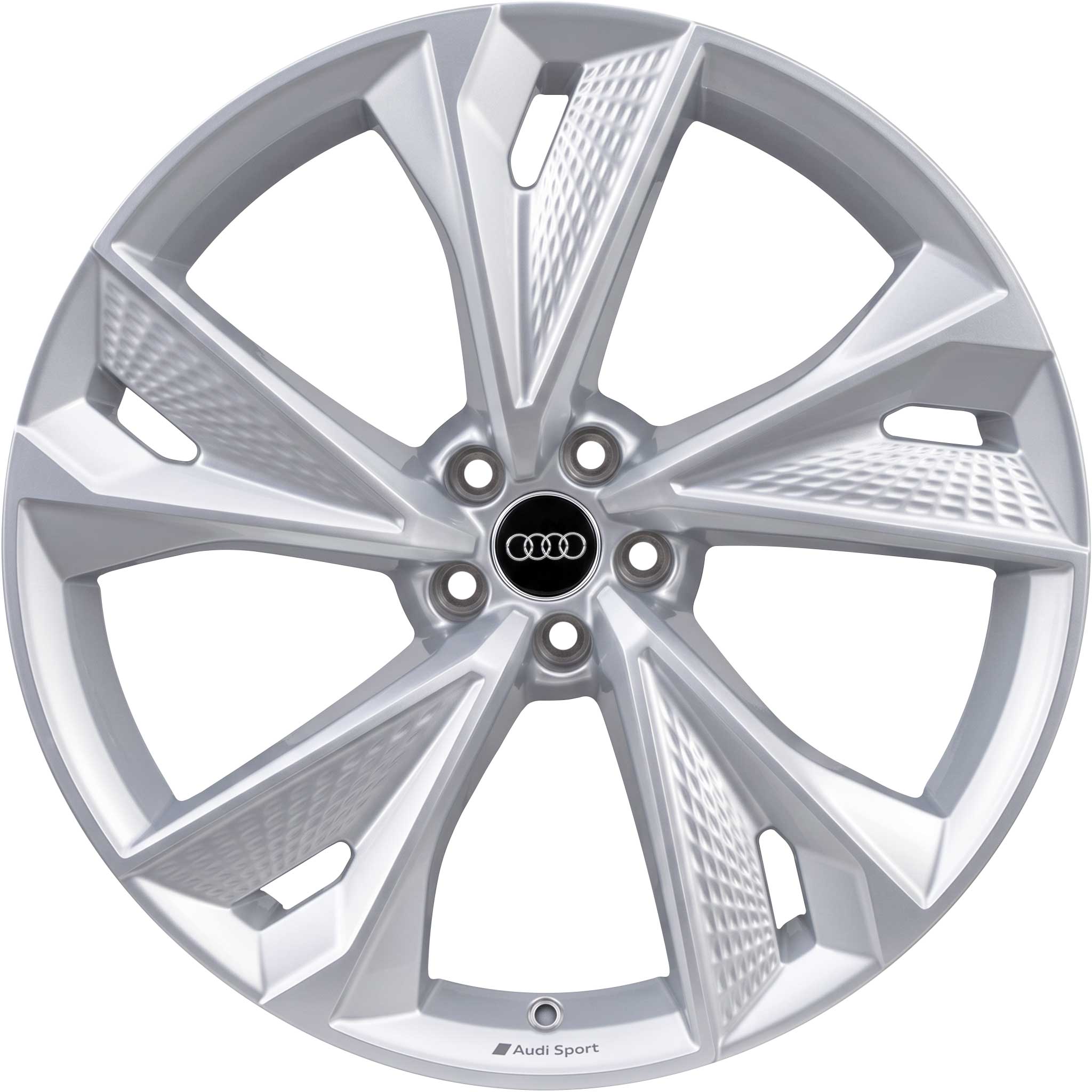 Audi Sport 5 V Spoke Structure [A6 4K] Galvano Silver Alloy Wheel Product Image #1