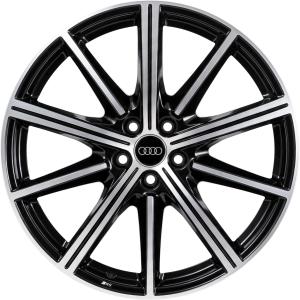 Audi RS 10 Spoke Star [A6 4K] Phantom Black with Diamond Cut Alloy Wheel for Audi A6 & S6 C8 (4K) - Sizes 20in