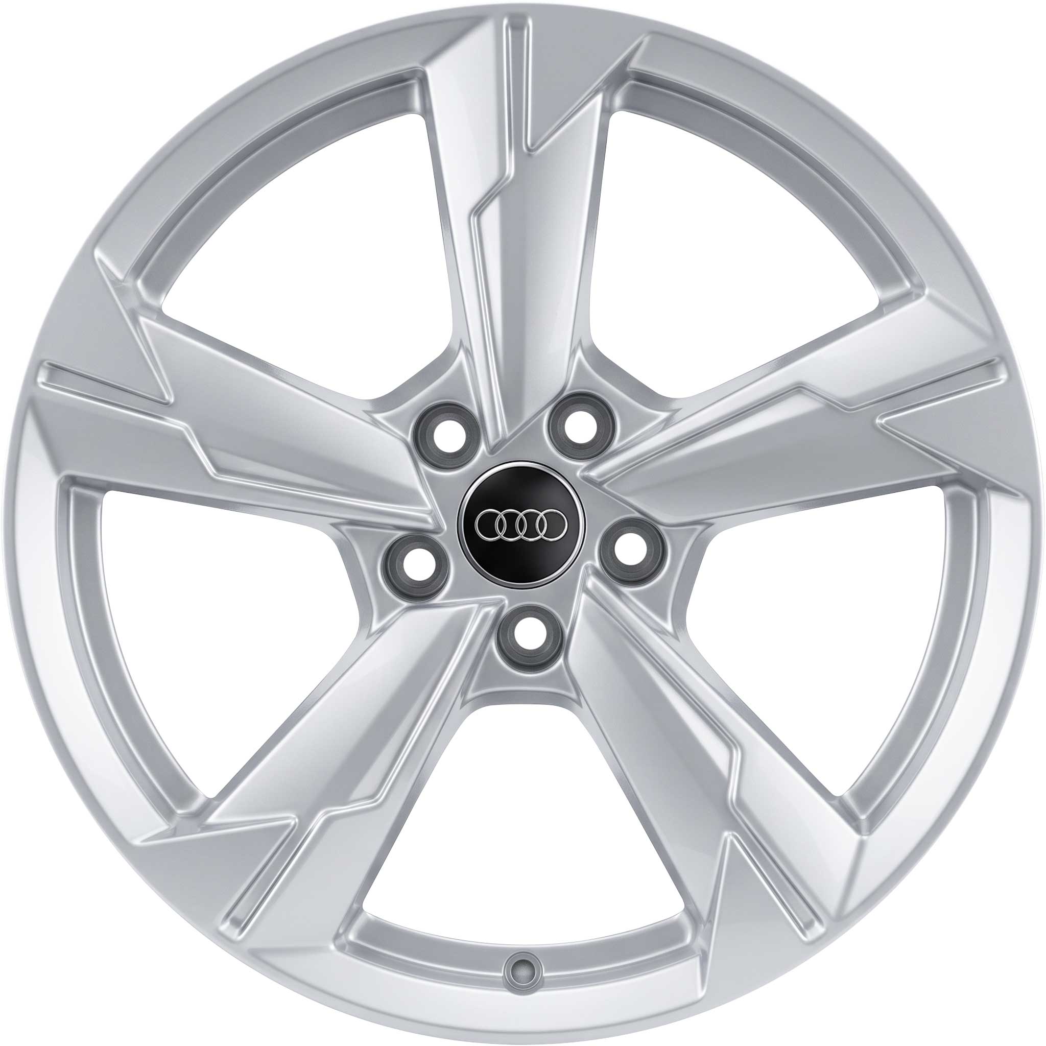 Audi 5 Arm Design [A6 4K] Diamond Silver Alloy Wheel Product Image #1