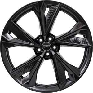 22" Audi Sport 5 V Spoke Structure [A6 4K] Gloss Black alloy wheel