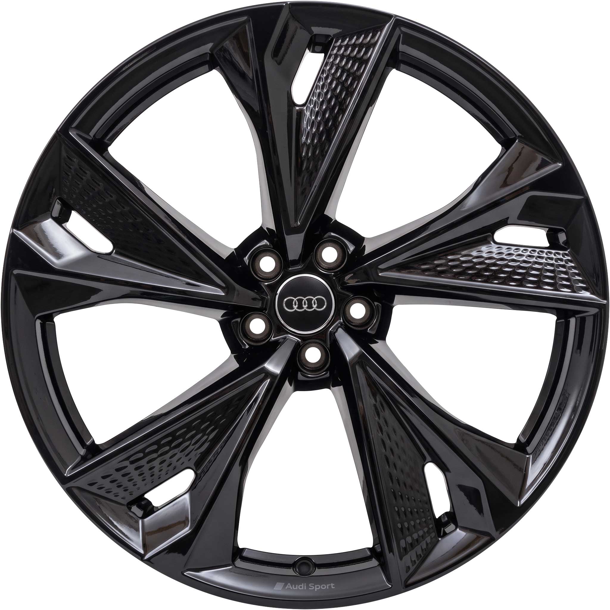 Audi Sport 5 V Spoke Structure [A6 4K] Gloss Black Alloy Wheel Product Image #1