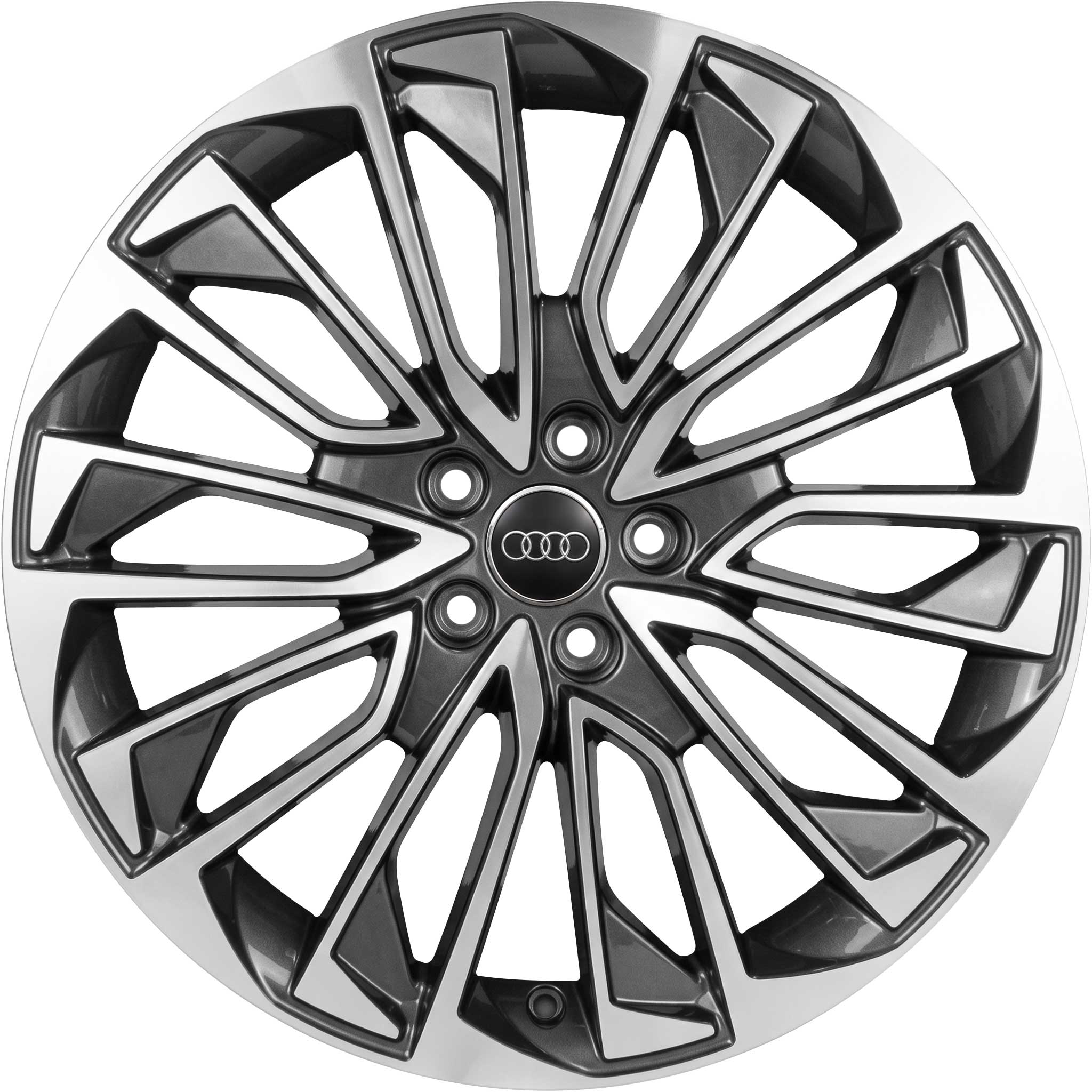 Audi Multi Spoke [A6 4K] Titanium Grey with Diamond Cut Alloy Wheel Product Image #1