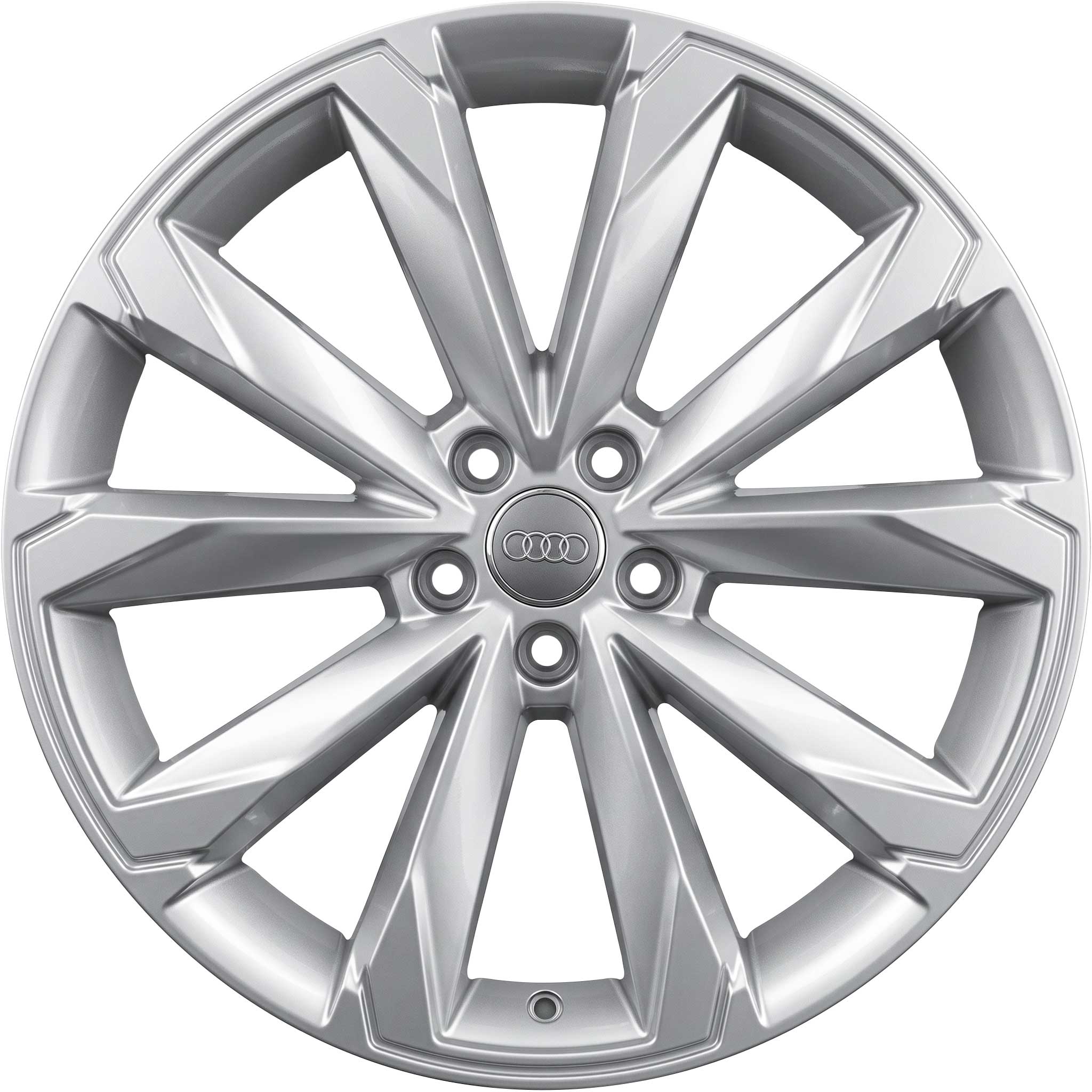 Audi 10 Spoke V Design [A6 4K9] Dark Galvanic Silver Alloy Wheel Product Image #1