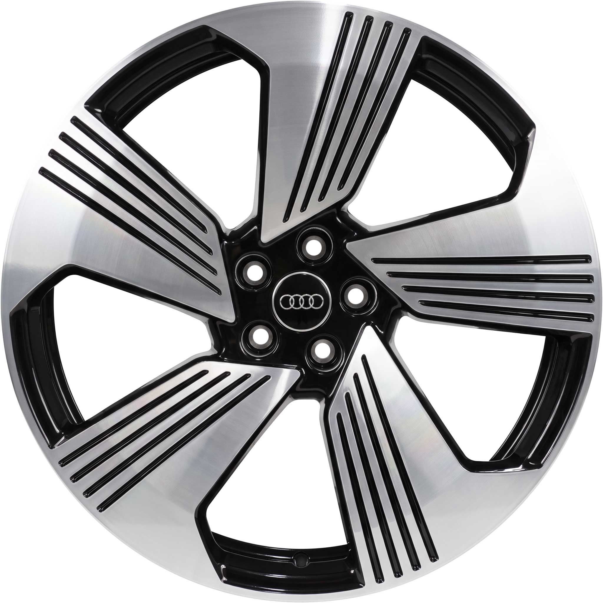 Audi 5 Arm Turbine [Q8 4KE] Gloss Black with Diamond Cut Alloy Wheel Product Image #1