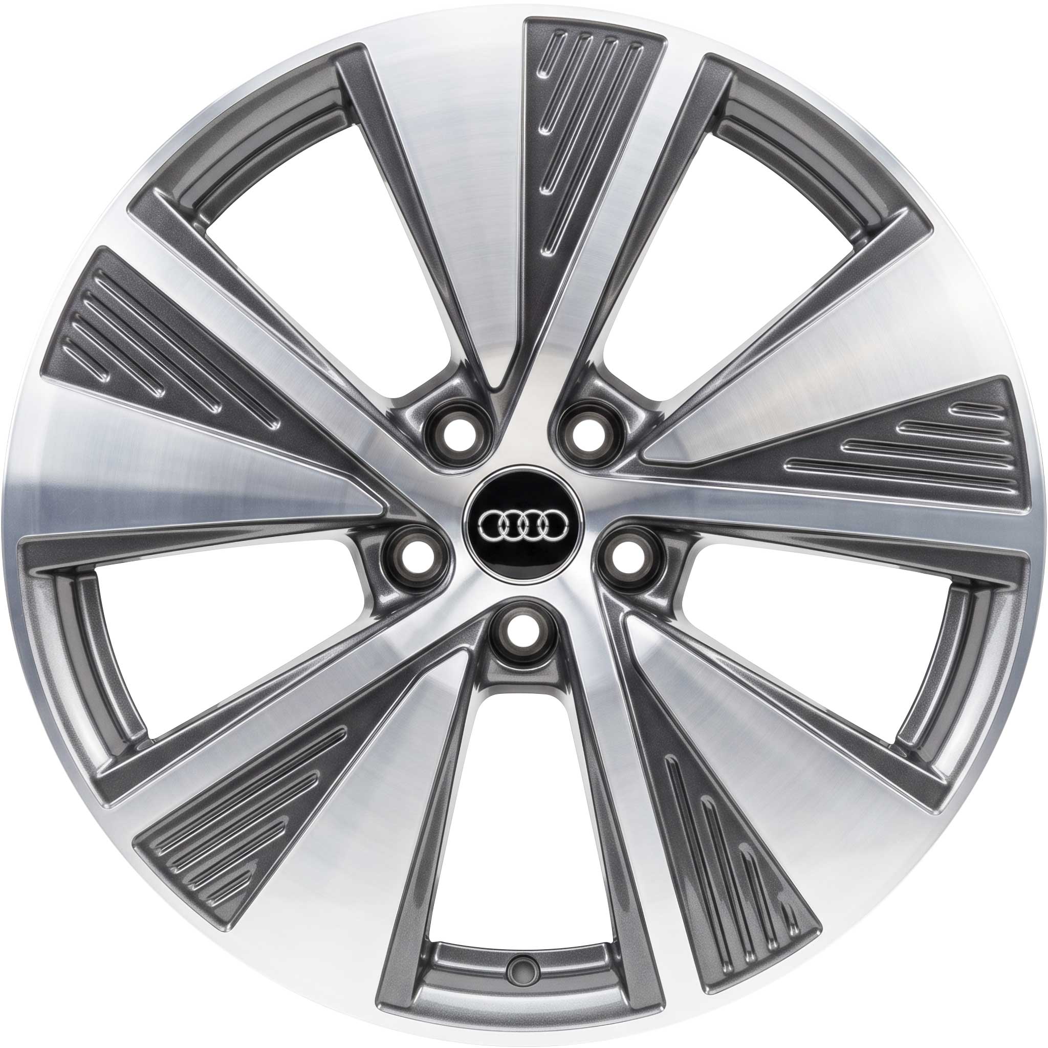 Audi 5 Arm Aero [Q8 4KE] Graphite Grey with Diamond Cut Alloy Wheel Product Image #1