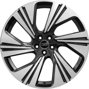 22" Audi RS 6 Segment Spoke [Q8 4KE] Phantom Black with Diamond Cut alloy wheel