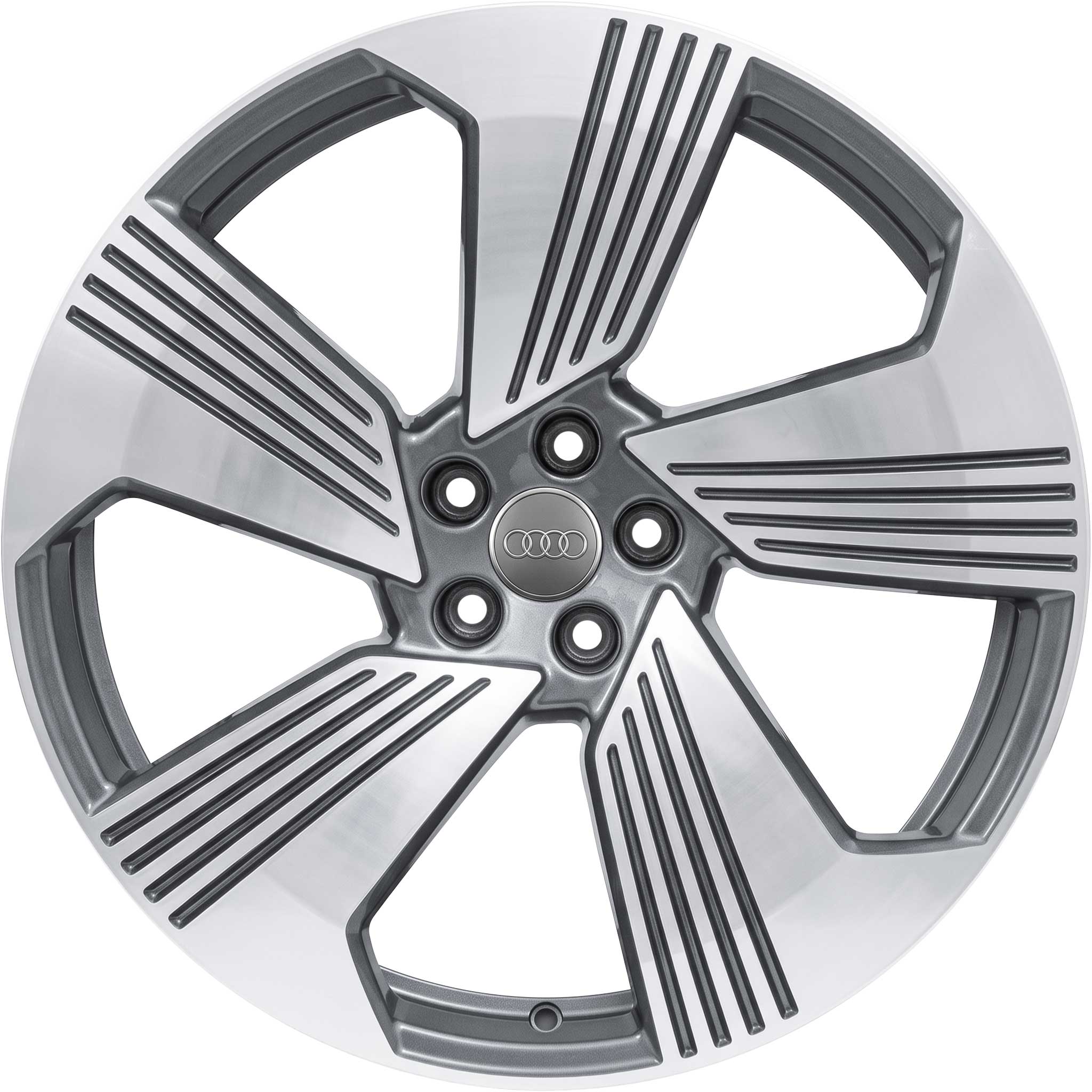 Audi 5 Arm Turbine [Q8 4KE] Graphite Grey with Diamond Cut Alloy Wheel Product Image #1