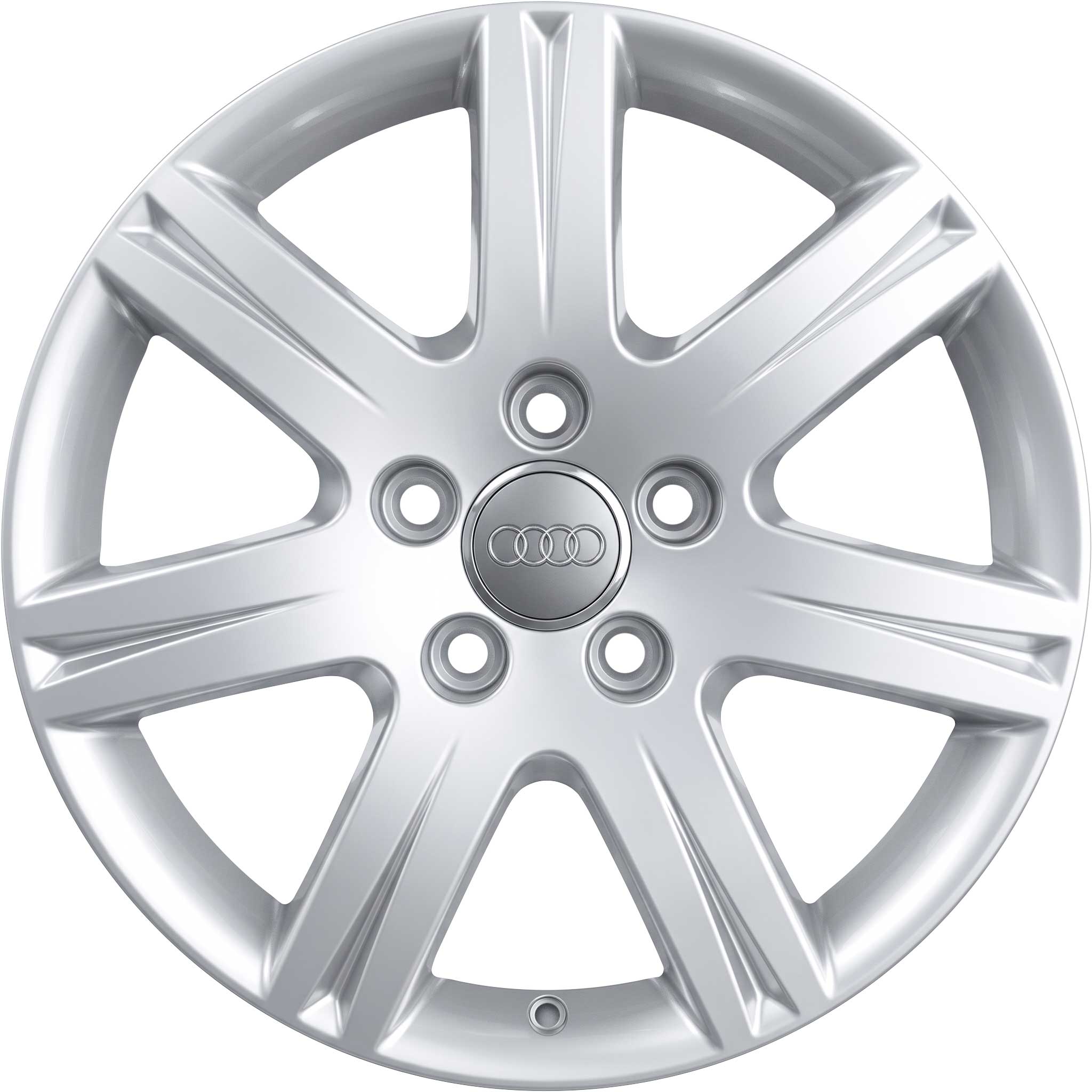 Audi 7 Spoke [Q7 4L] Diamond Silver Alloy Wheel Product Image #1