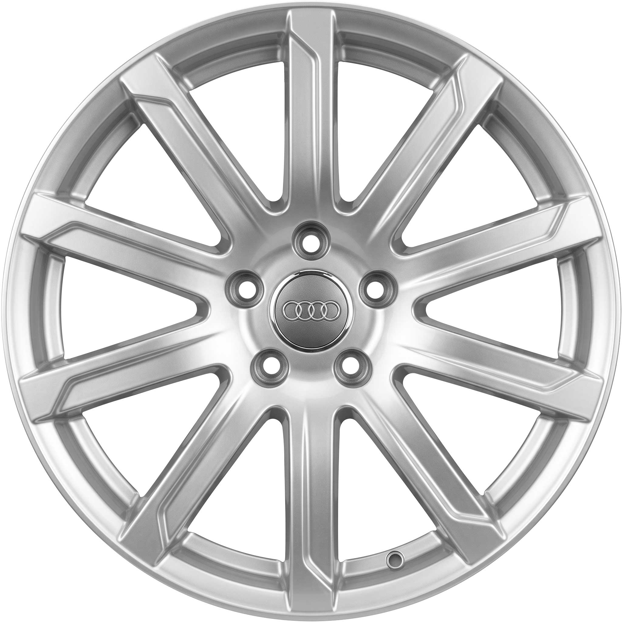 Audi 10 Spoke Design Silver Grey Painted Alloy Wheel Product Image #1