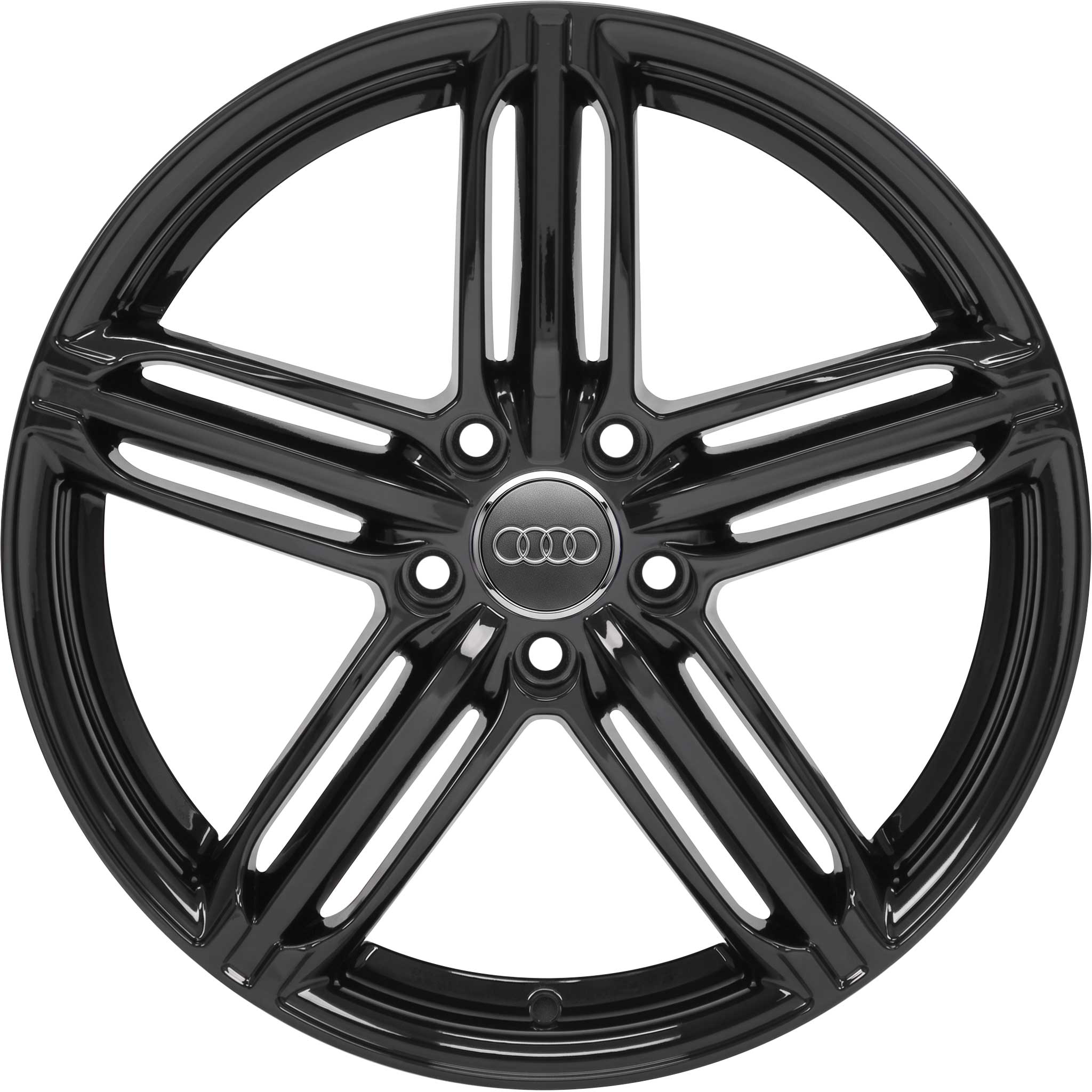 Audi 5 Segment Spoke [Q7 4L] Gloss Black Alloy Wheel Product Image #1