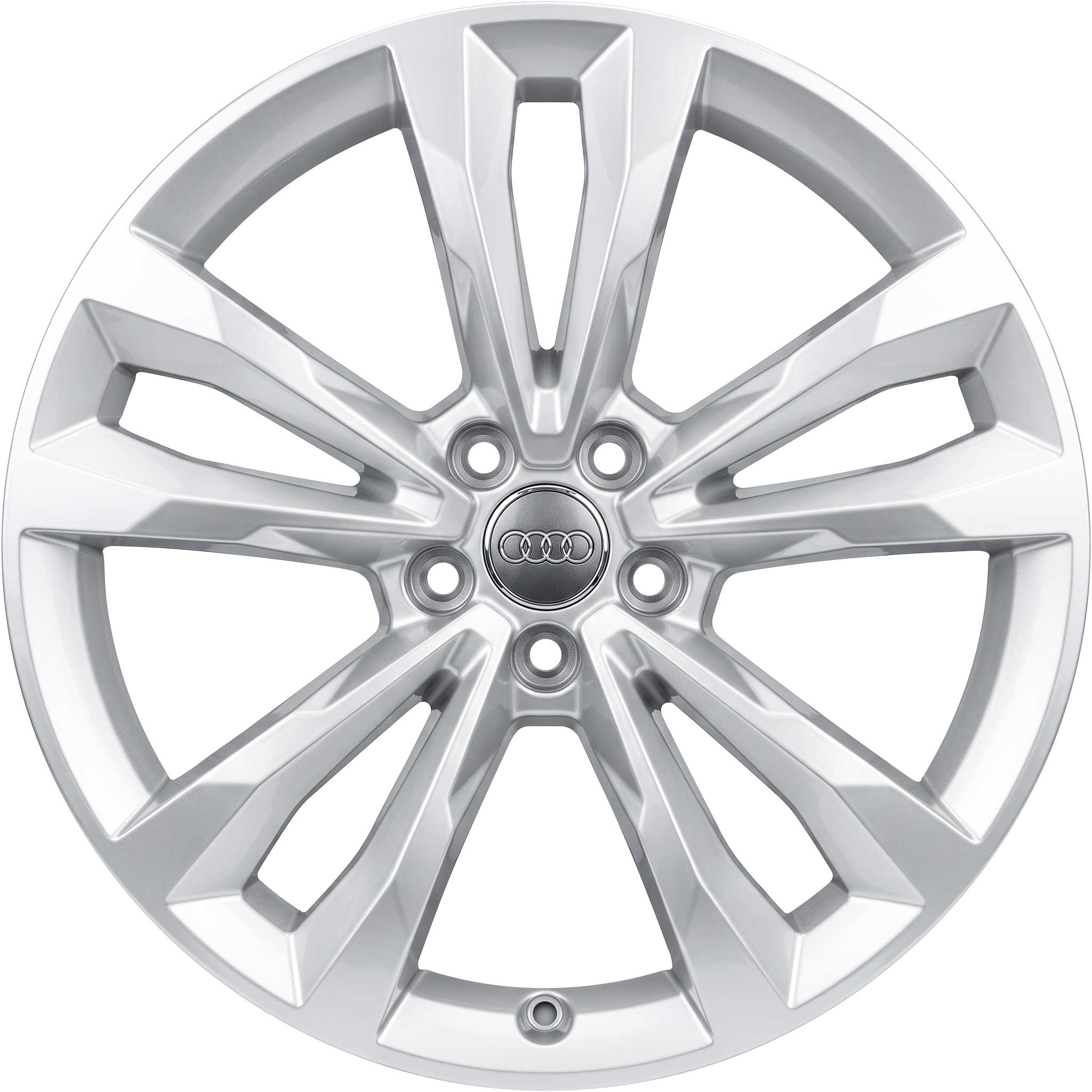 Audi 10 Spoke [Q7 4M] Diamond Silver Alloy Wheel Product Image #1