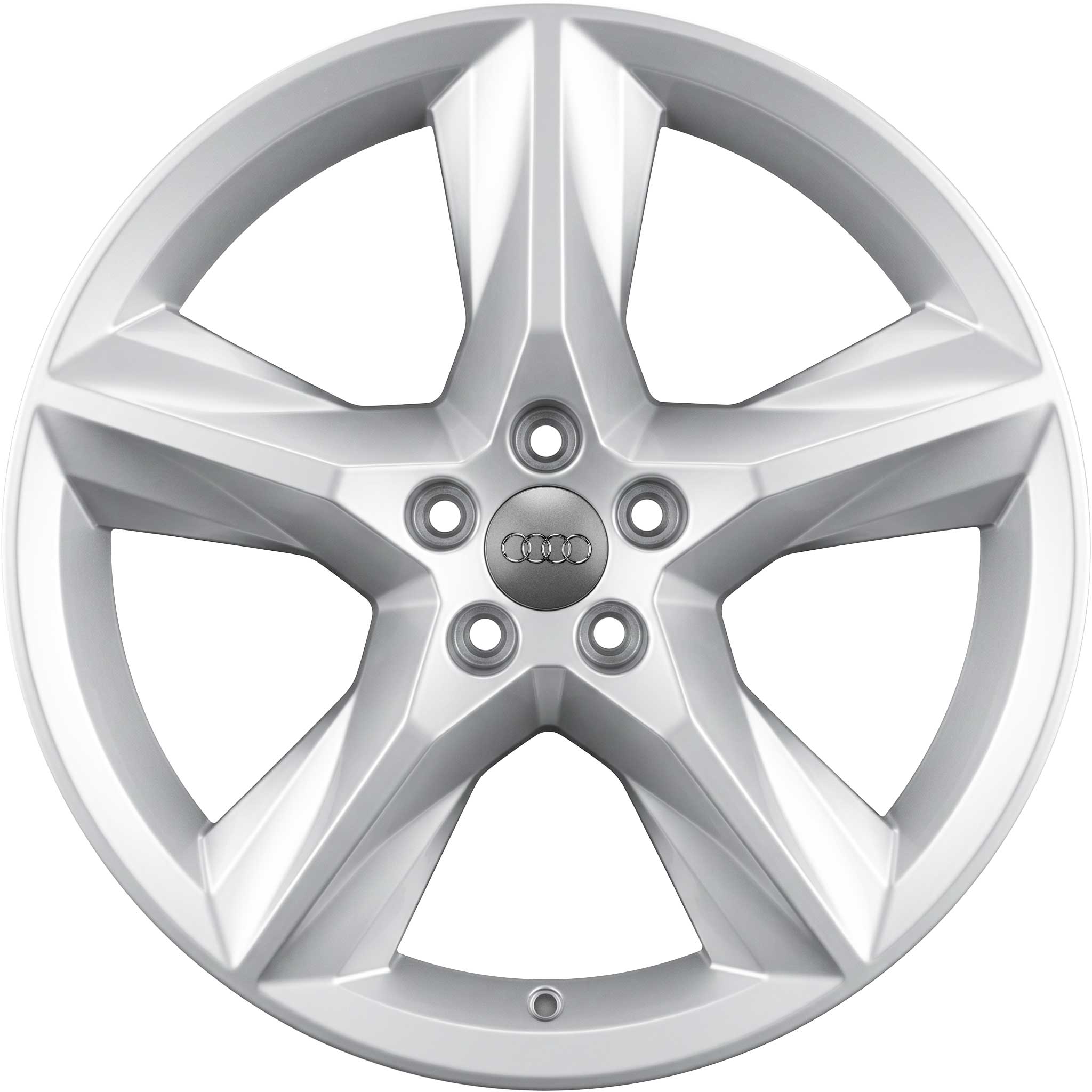 Audi 5 Spoke [Q7 4M] Diamond Silver Alloy Wheel Product Image #1