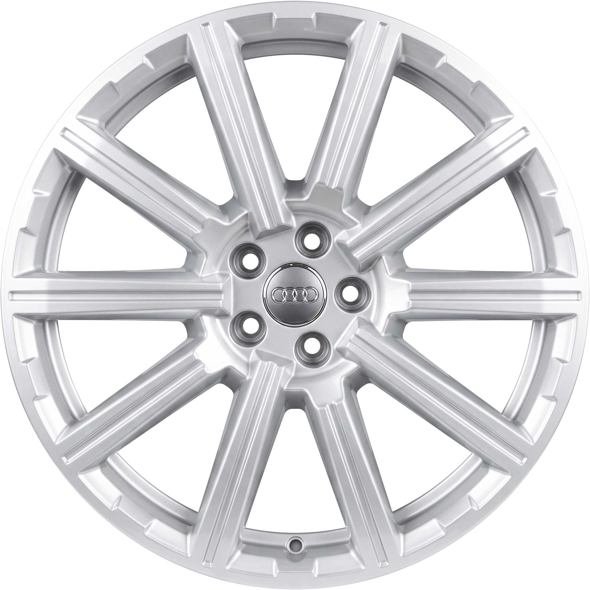Audi 10 Spoke [Q7 4M] Diamond Silver Alloy Wheel Product Image #1