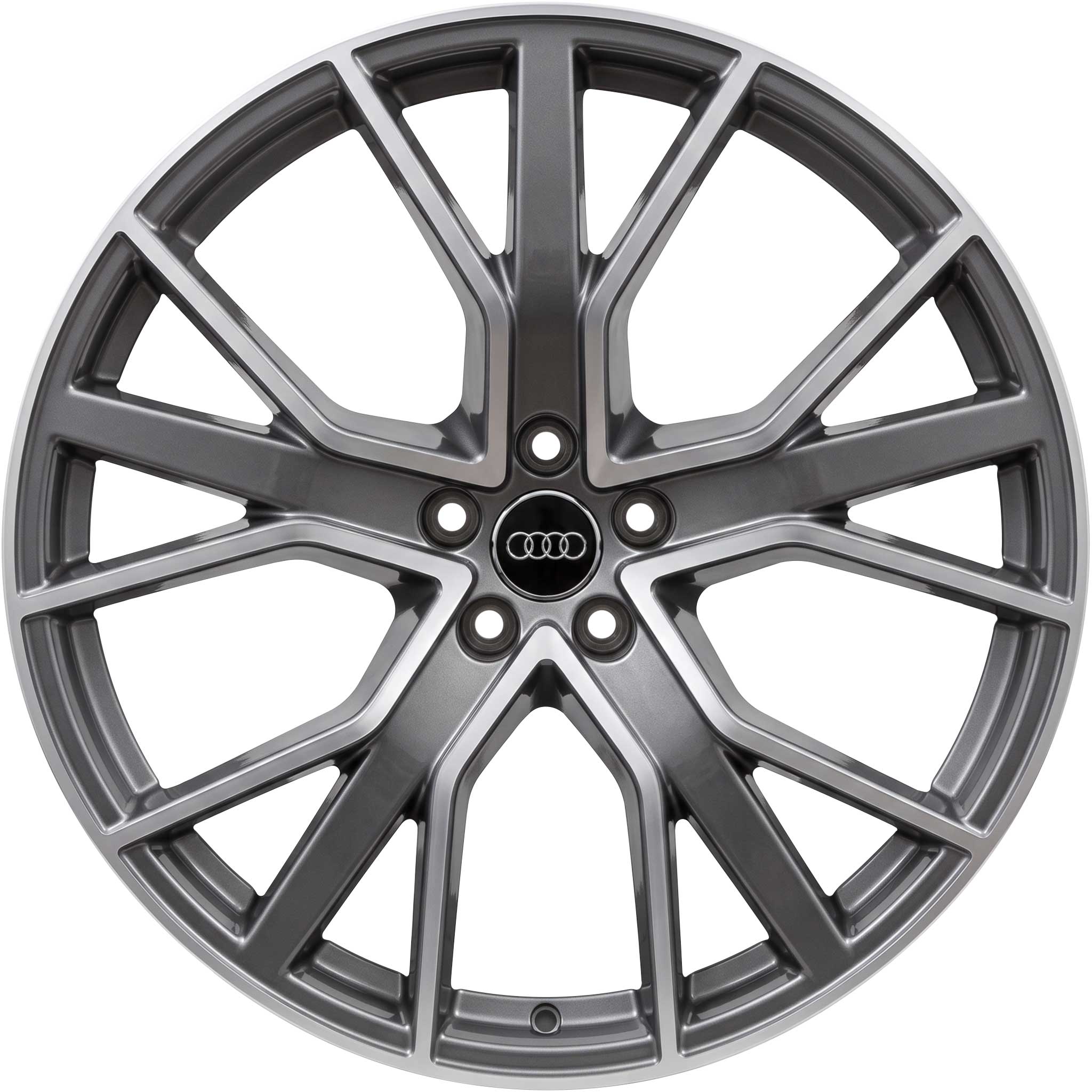 Audi Sport 5 Y Spoke [Q7 4M] Titanium Grey with Diamond Cut Alloy Wheel Product Image #1