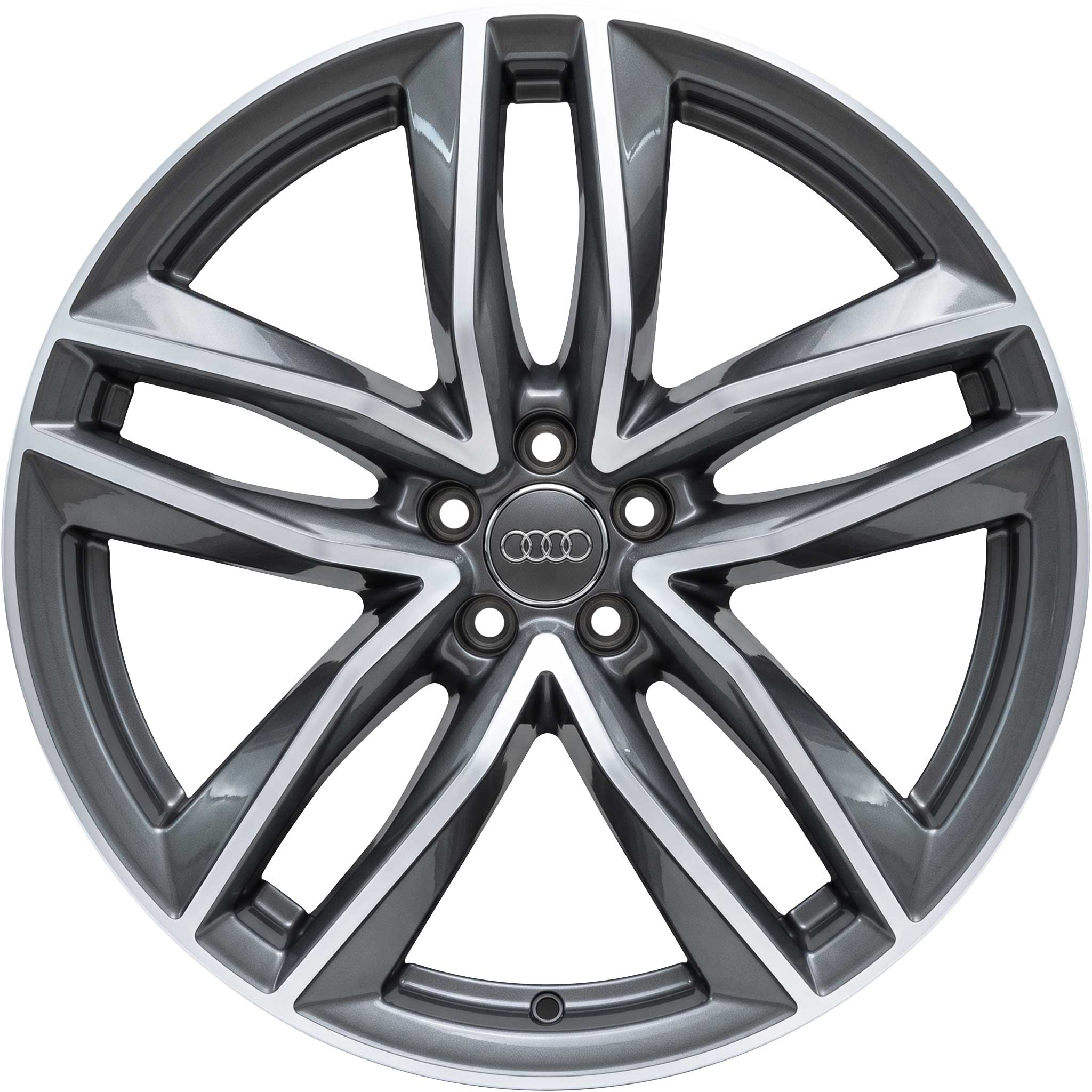 Audi Sport 5 Double [Q7 4M] Titanium Grey with Diamond Cut Alloy Wheel Product Image #1