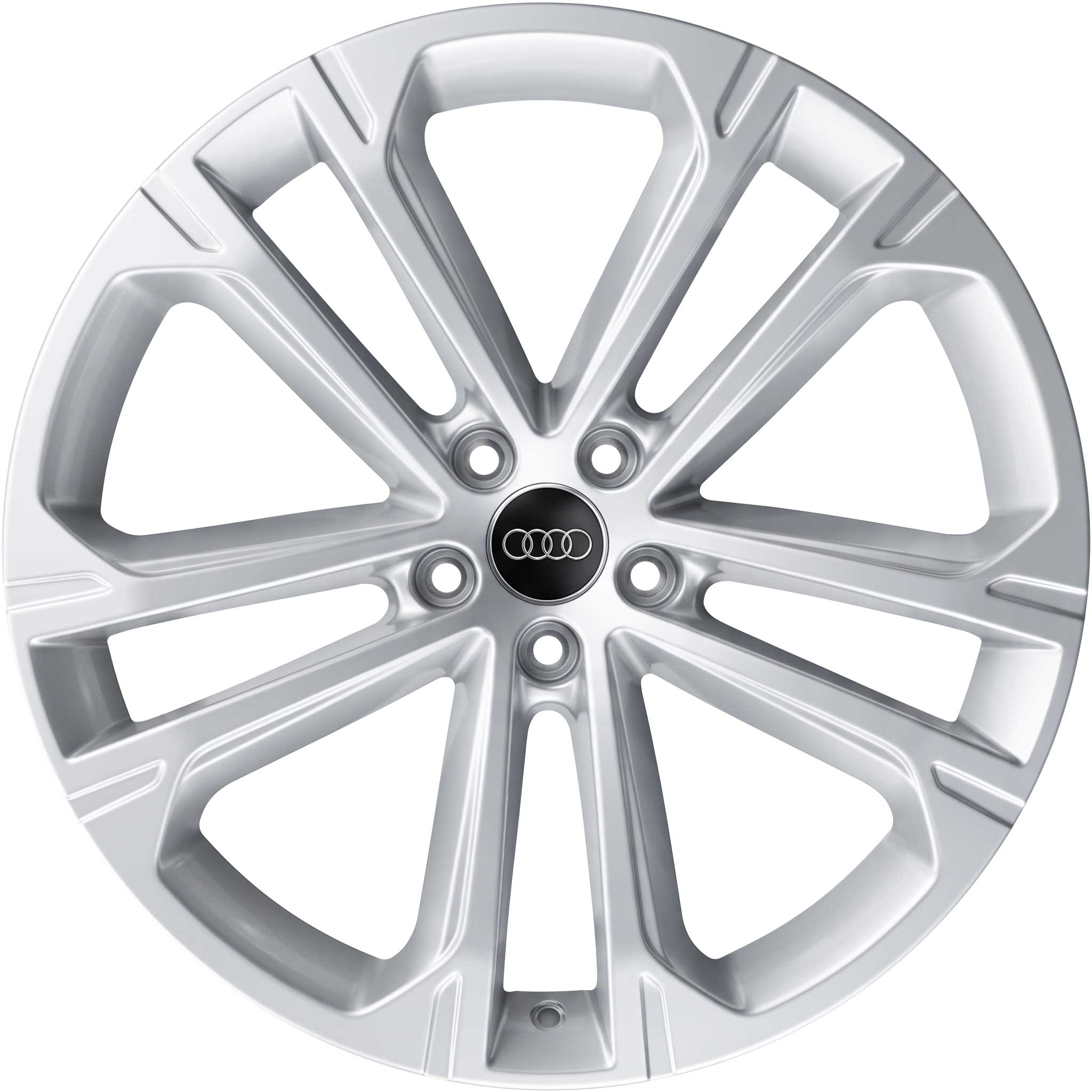 Audi 5 Parallel Spoke [Q7 4M] Galvano Silver Alloy Wheel Product Image #1