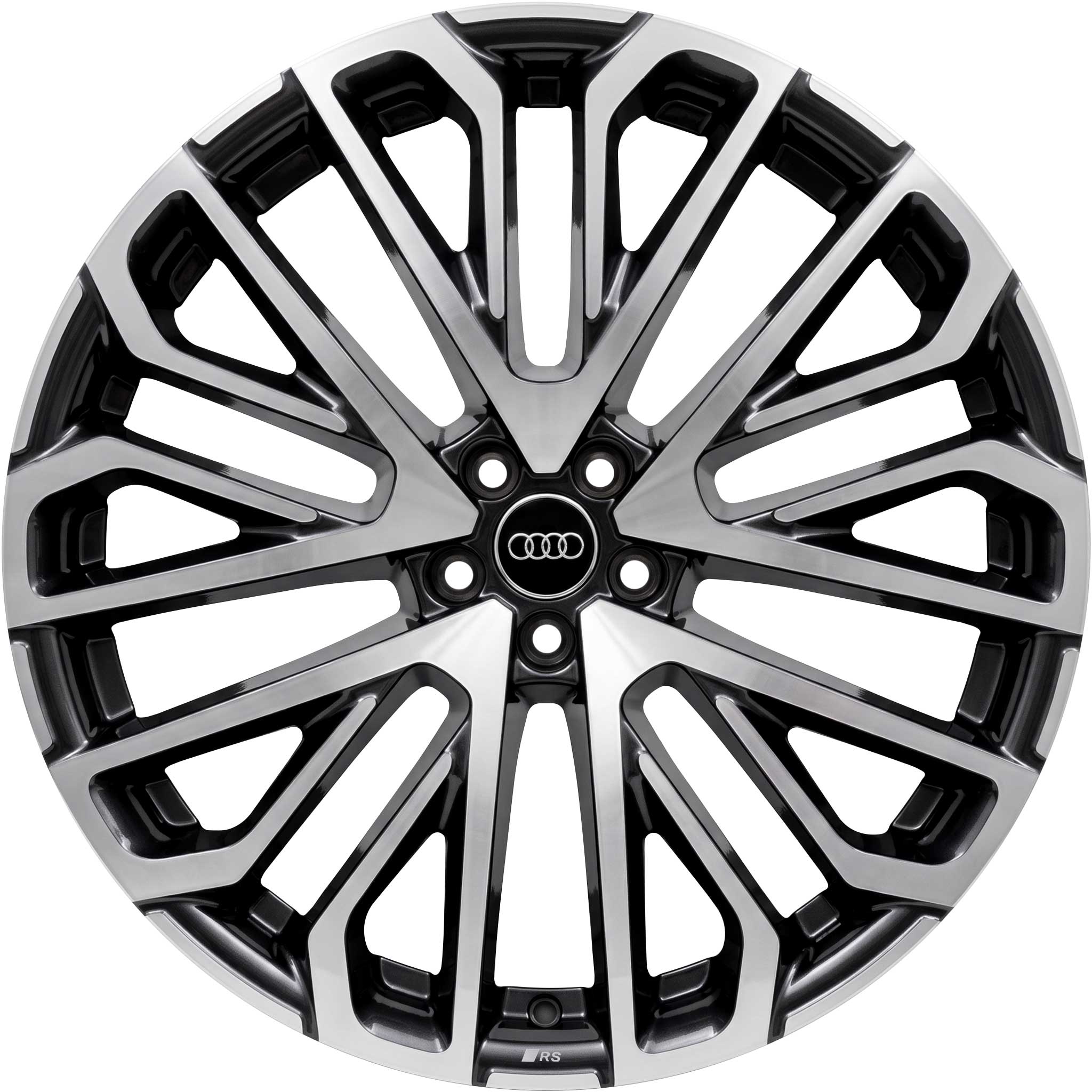 Audi RS Multi Spoke [Q7 4M] Phantom Black with Diamond Cut Alloy Wheel Product Image #1