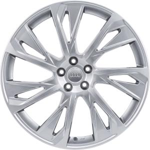 Audi RS 7 V Spoke [TT 4N] Dark Galvanic Silver Alloy Wheel for Audi A8 & S8 D5 (4N) - Sizes 21in