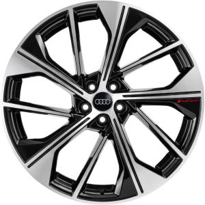 21" Audi RS 5 V Spoke Offset [Q5 80A] Phantom Black with Diamond Cut alloy wheel
