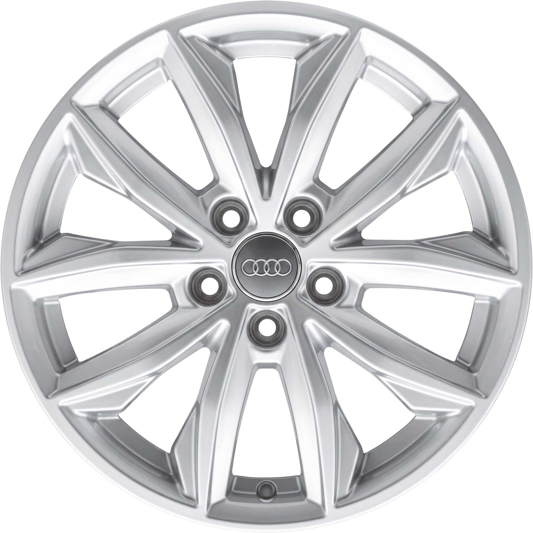 Audi 10 Spoke [Q5 80A] Diamond Silver Alloy Wheel Product Image #1