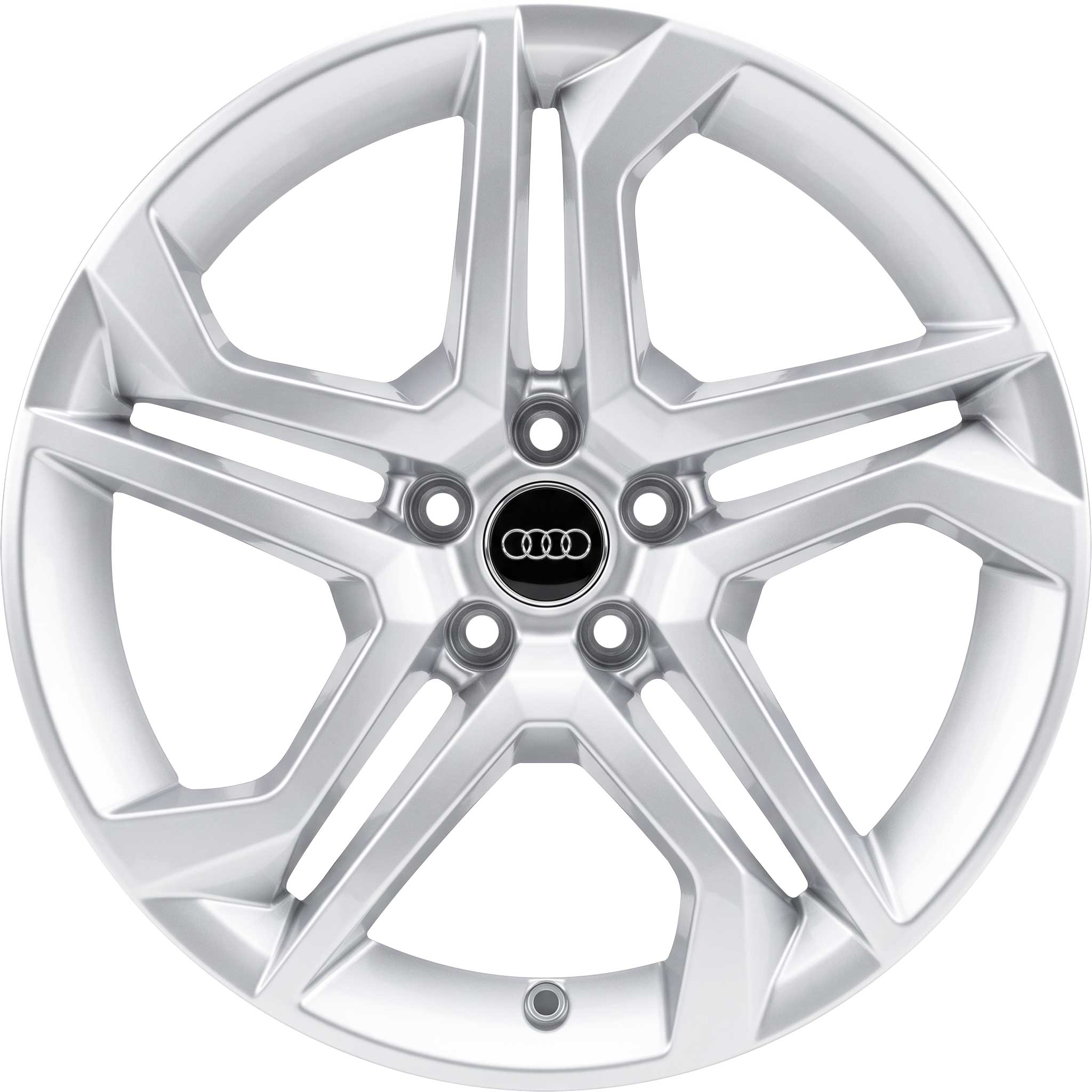 Audi 5 Double Spoke Dynamic [Q5 80A] Diamond Silver Alloy Wheel Product Image #1
