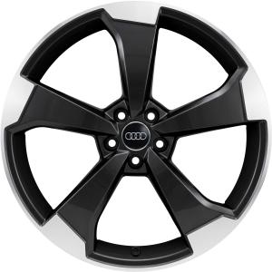 Audi Sport 5 Arm Rotor [Q2 81A] Anthracite Black with Diamond Cut Alloy Wheel for Audi Q2 & SQ2 81A GA - Sizes 19in
